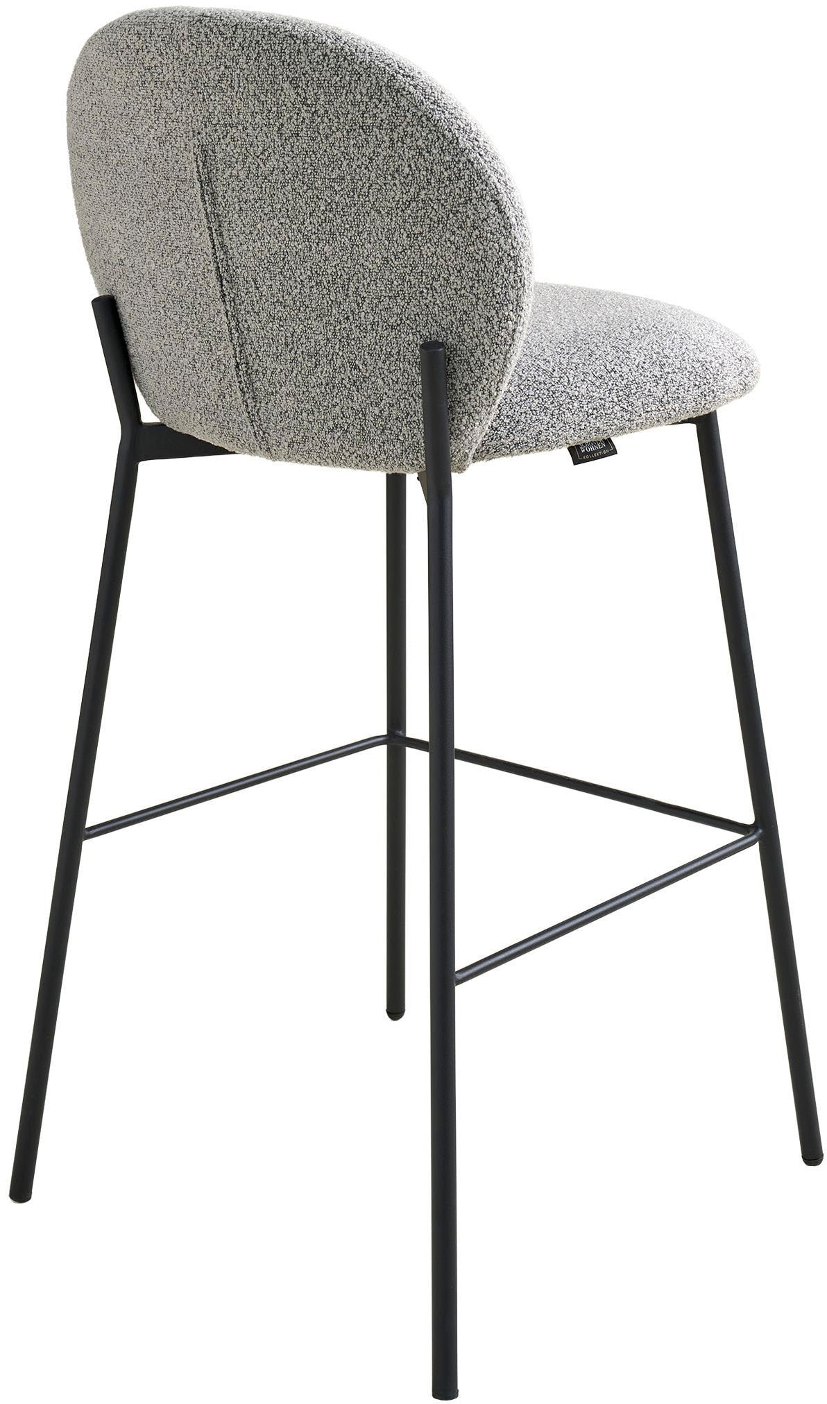 SCHÖNER WOHNEN-Kollektion 4-Fußstuhl »FORDE« (Set) 2 Stk.Bezug Bouclé, Untergestell Metall pulverbeschichtet