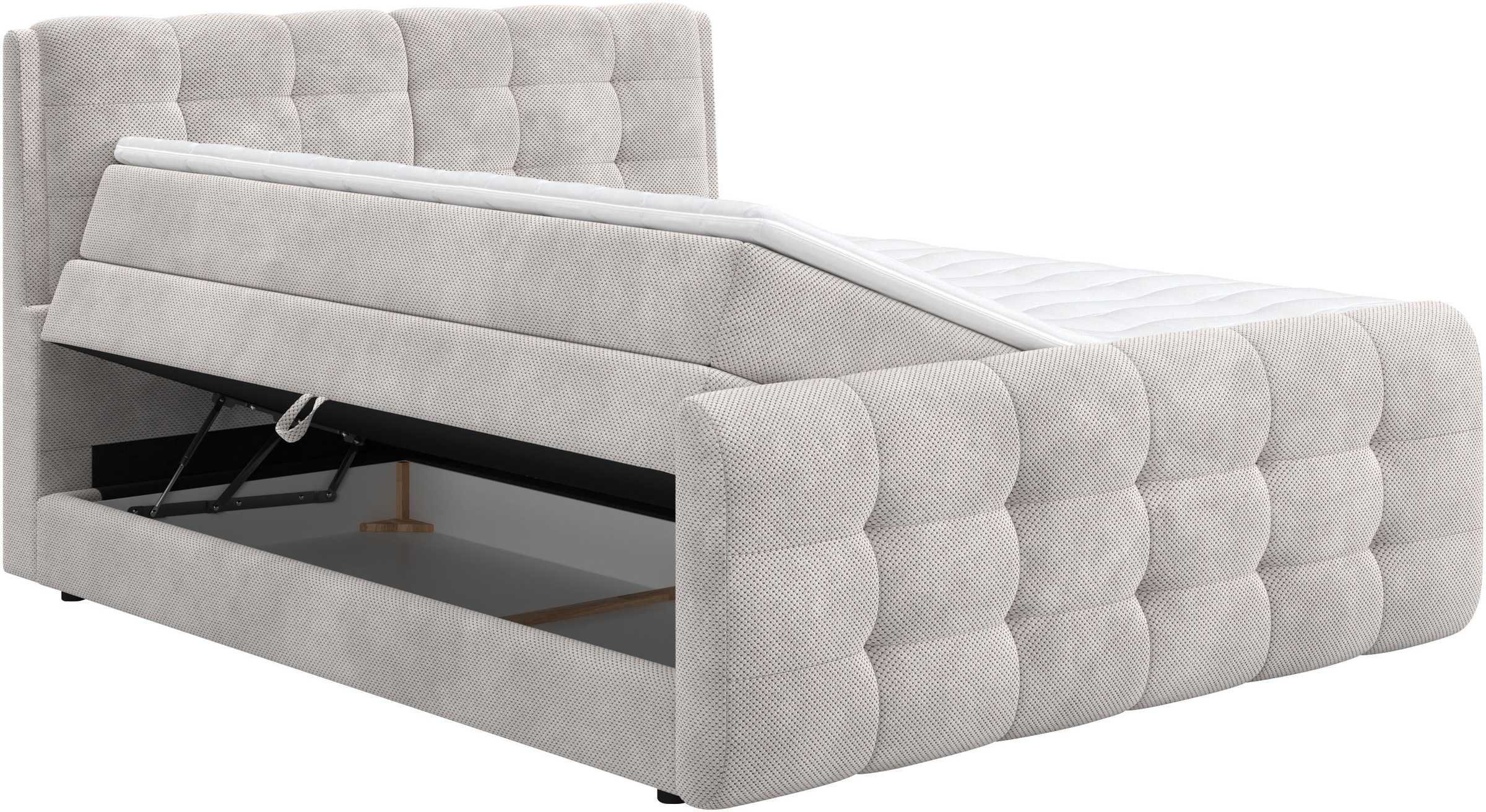 COTTA Boxspringbett »Fort mit Bettkasten, inkl. Topper«, erhältlich in verschiedenen Breiten (160cm, 180cm & 200cm)