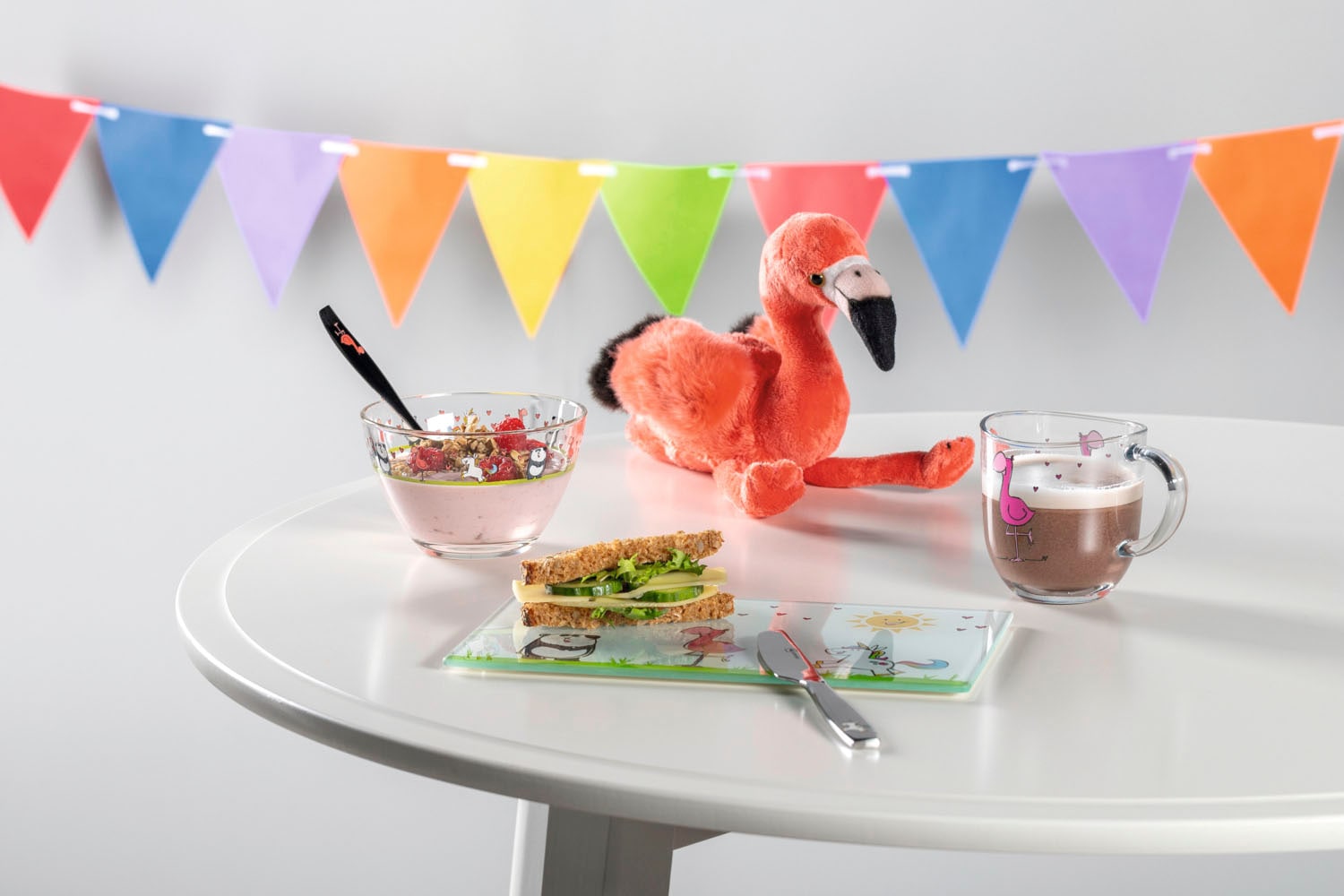LEONARDO Gläser-Set »BAMBINI Flamingo 6er-Set«, (Set, 6 tlg.), 280 ml