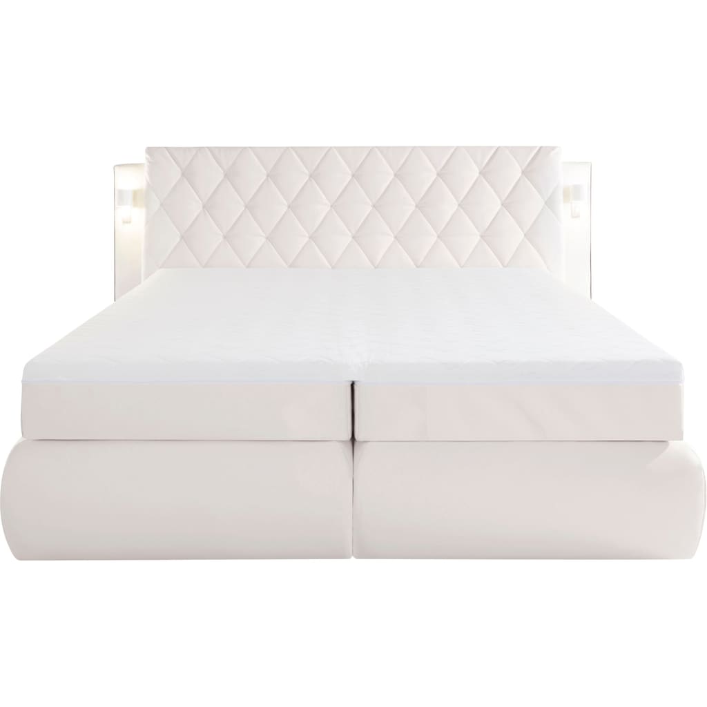 COLLECTION AB Boxspringbett, inklusive Bettkasten, LED-Beleuchtung und Topper