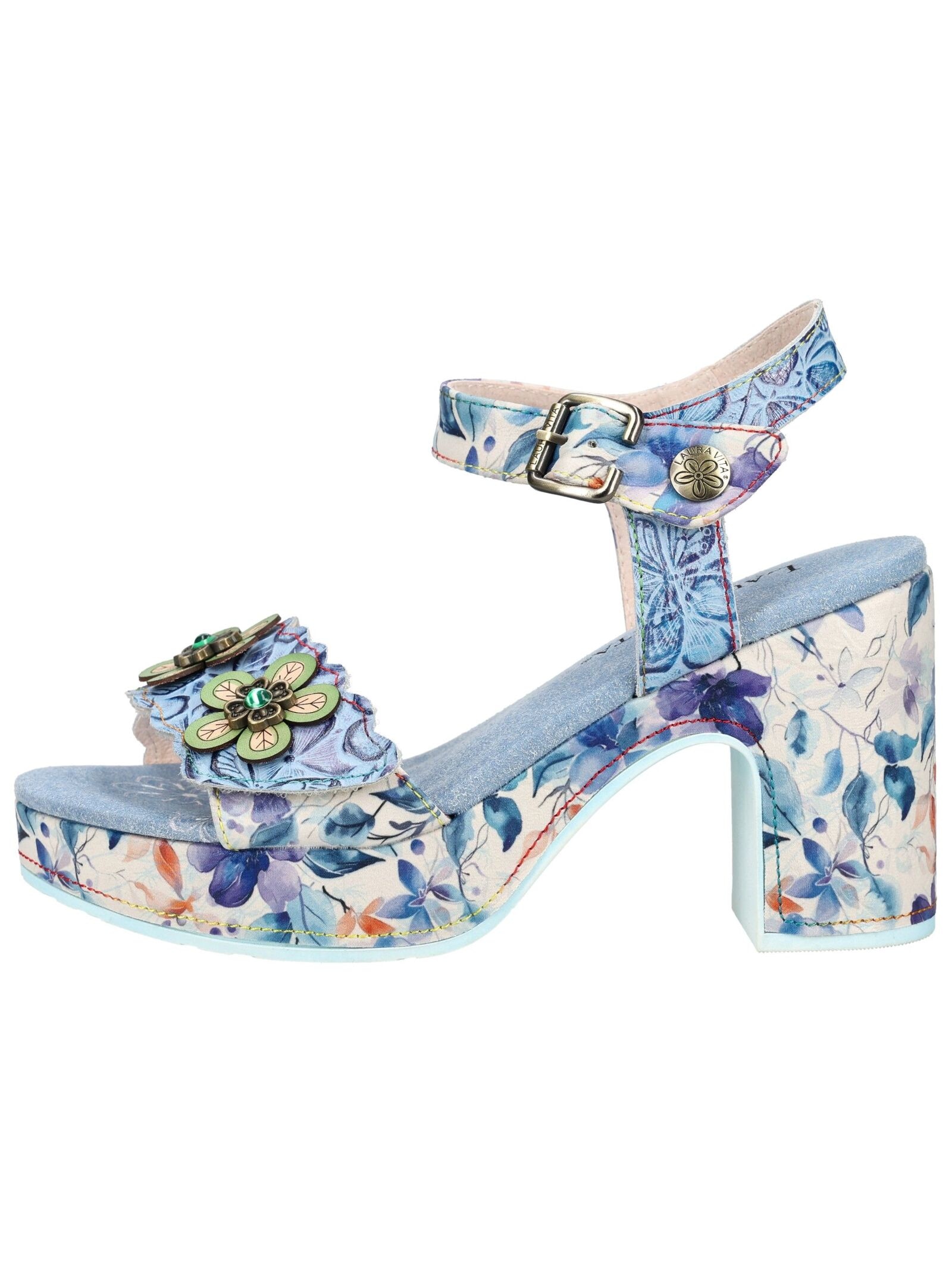 LAURA VITA Riemchensandale »LAURA VITA Sandalen Leder/Textil«