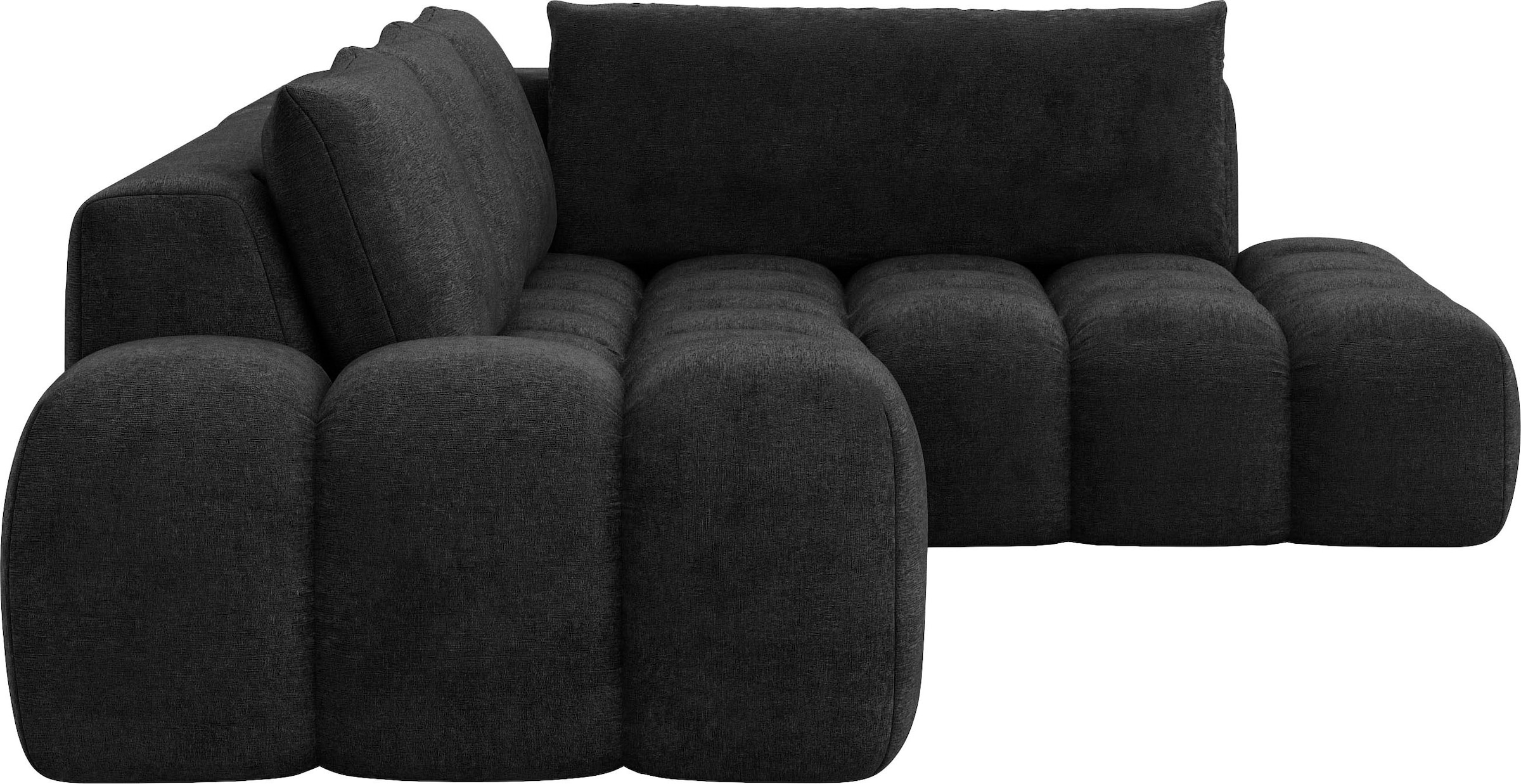 INOSIGN Ecksofa »AZITA Designsofa, elegant und bequem L-Form«, lose Rückenkissen, traumhafte Steppung, Maße B/T/H: 352/210/72 cm