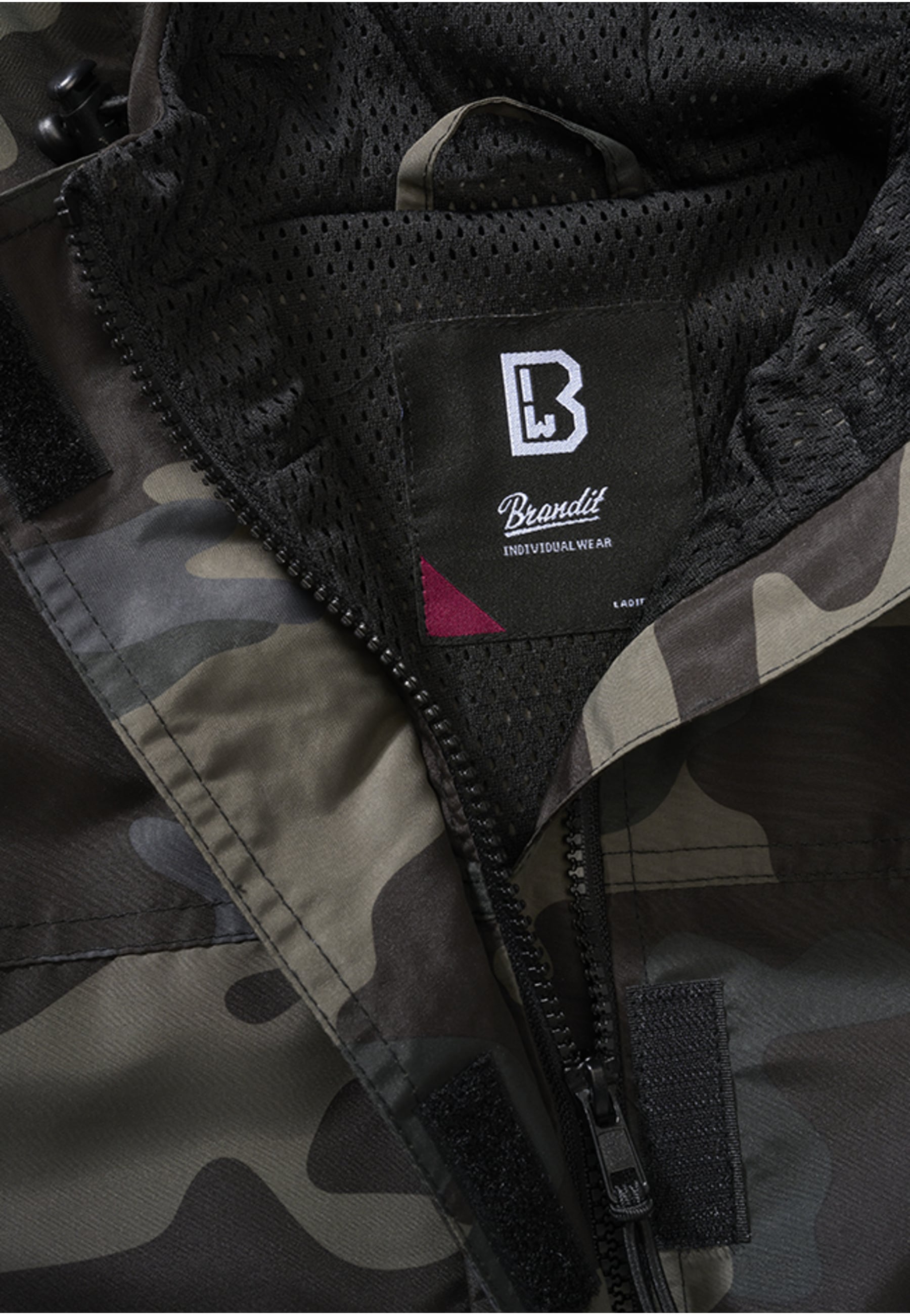 Brandit Allwetterjacke »Brandit Damen Ladies Summer Windbreaker Frontzip« 1 Stk. tlg. mit Kapuze