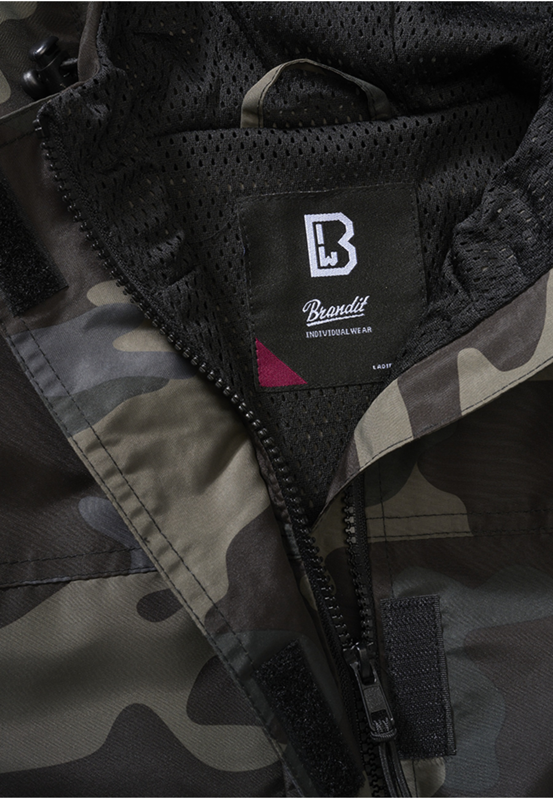 Thumbnail - Brandit Allwetterjacke "Brandit Damen Ladies Summer Windbreaker Frontzip" 1 Stk. tlg. mit Kapuze