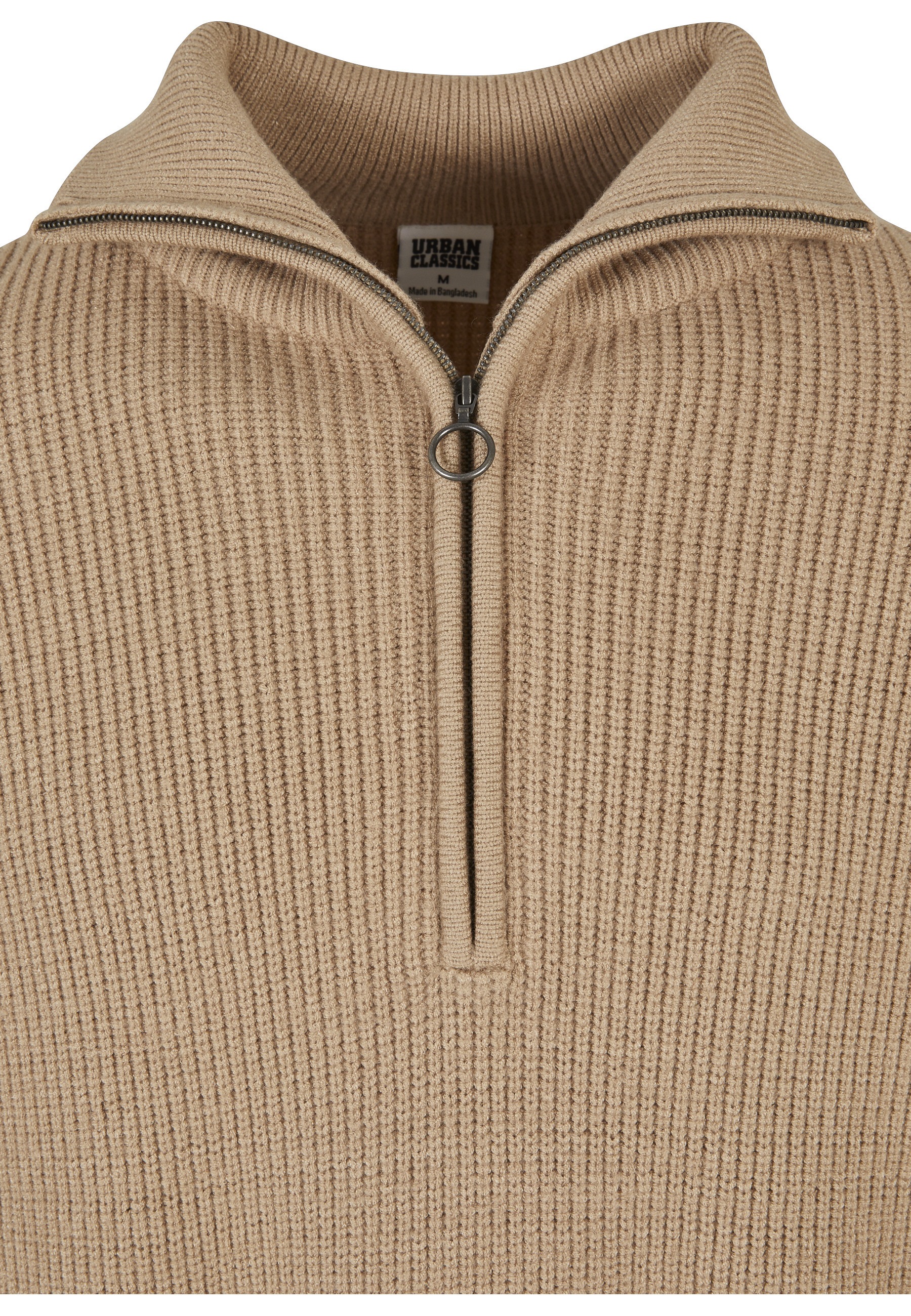 URBAN CLASSICS Sweater »Urban Classics Herren Oversized Knitted Troyer«, 1 Stk.
