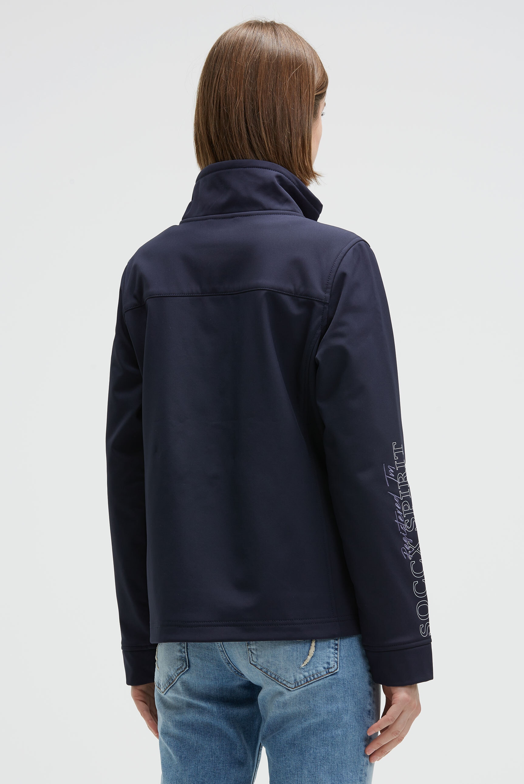 SOCCX Softshelljacke, ohne Kapuze, mit Stehkragen