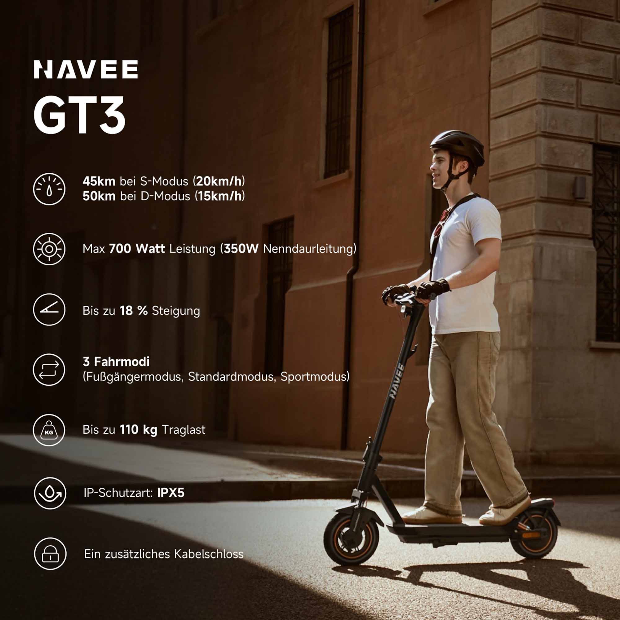 NAVEE E-Scooter »GT3 Pro Electric Scooter (DE Version)«