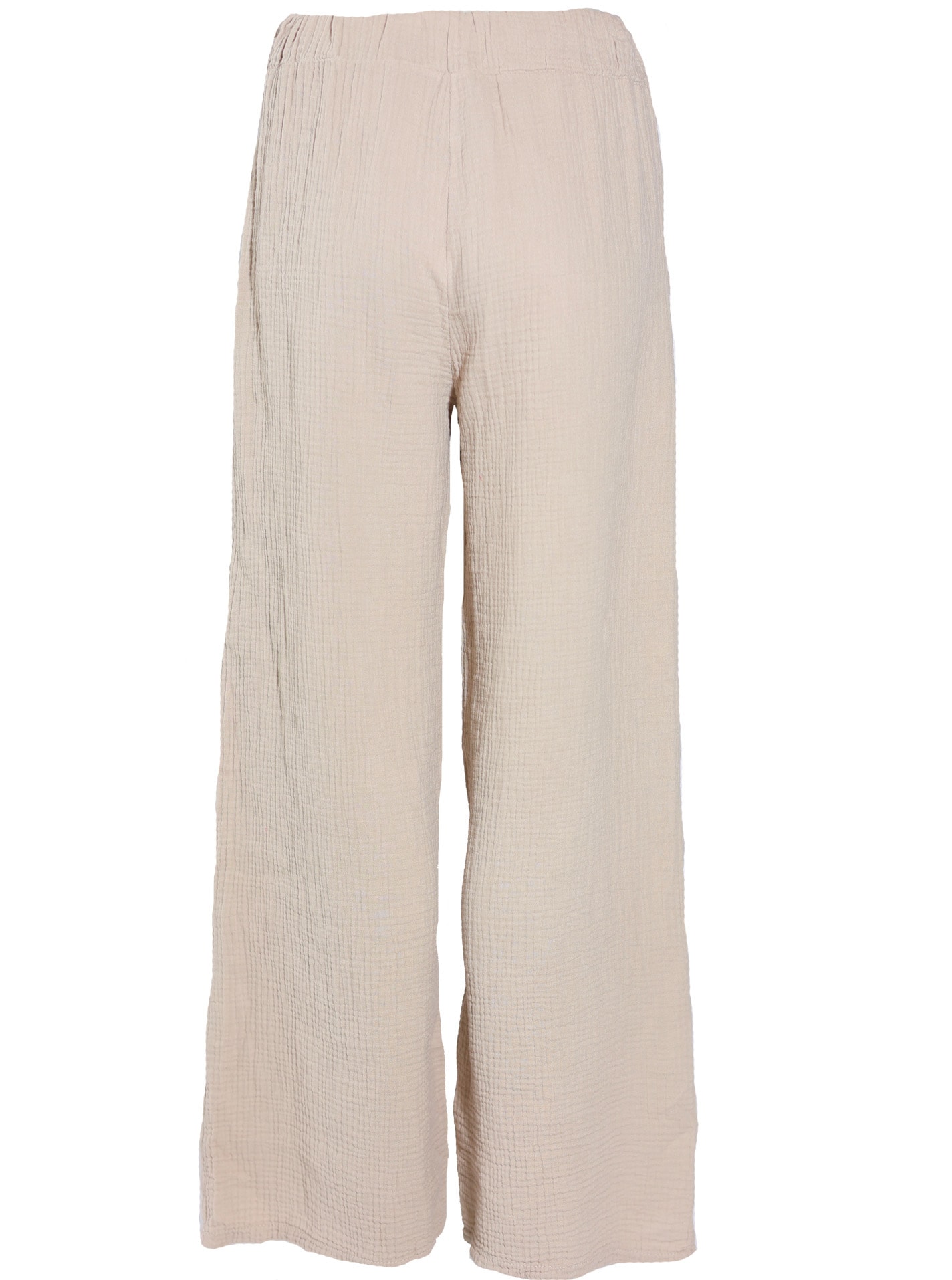 Zwillingsherz Stoffhose »"Musselin"«  mit Zugband, Eingriffstaschen und weitem Bein