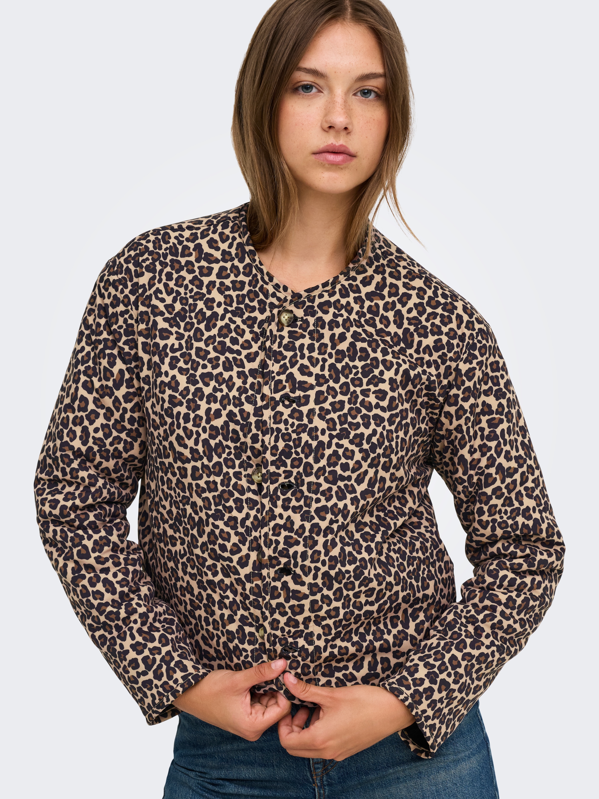 ONLY Plüschjacke »ONLBABY TEDDY REVERSIBLE JACKET PNT« Kunstfaser, Plüsch, Wendejacke