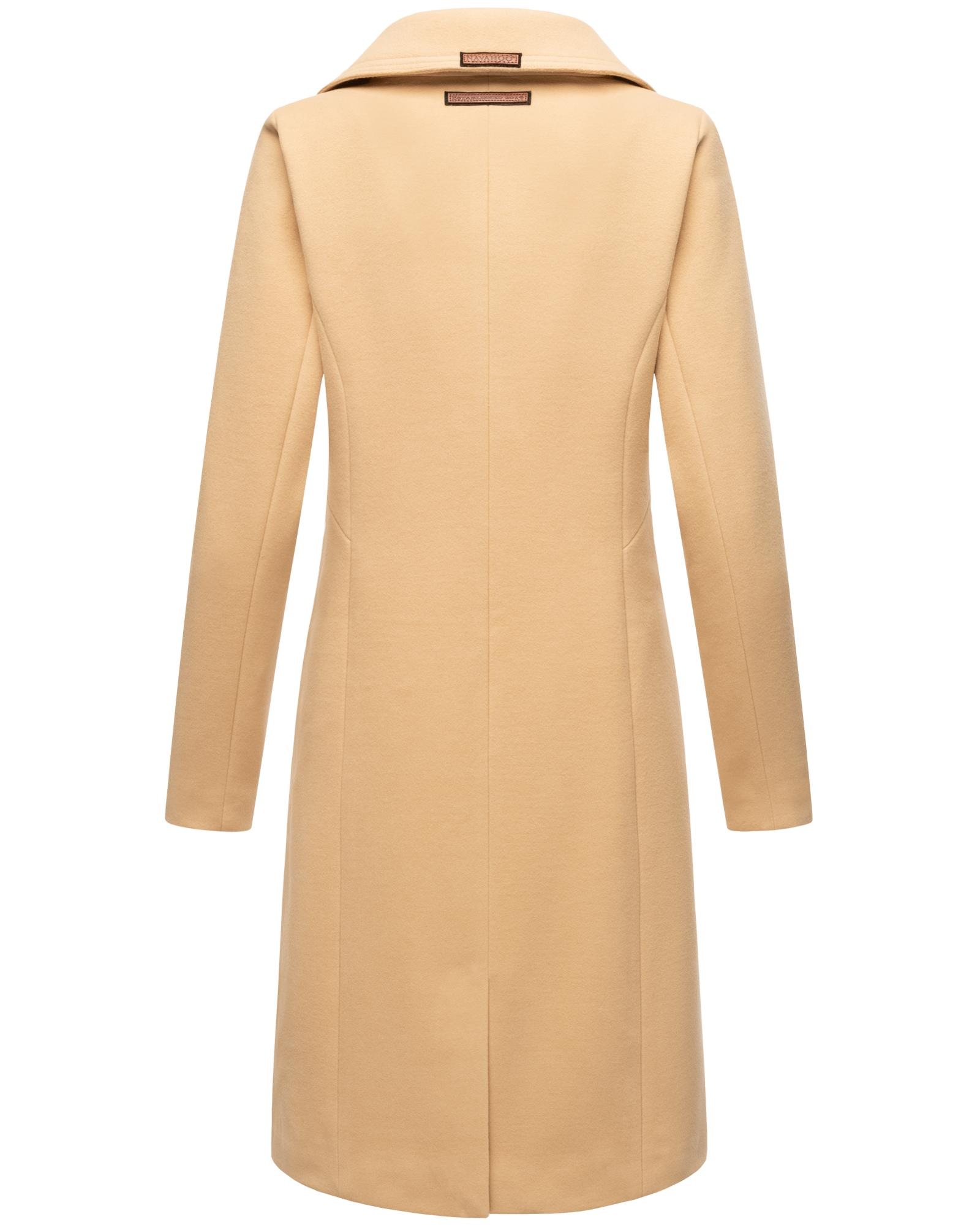 Navahoo Wintermantel »Wooly«, edler Damen Trenchcoat in Wollmantel-Optik