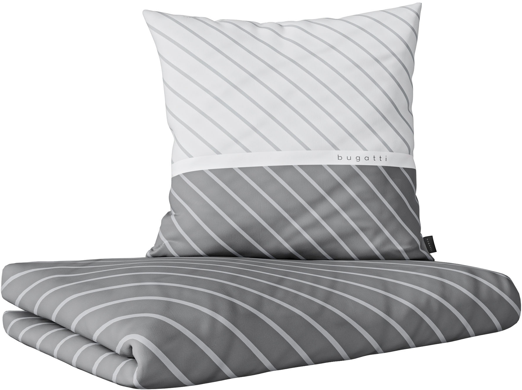 Thumbnail - bugatti Bettwäsche "Satinbettwäsche bugatti" 2 Stk. tlg. mit zeitlosem Wende-Design
