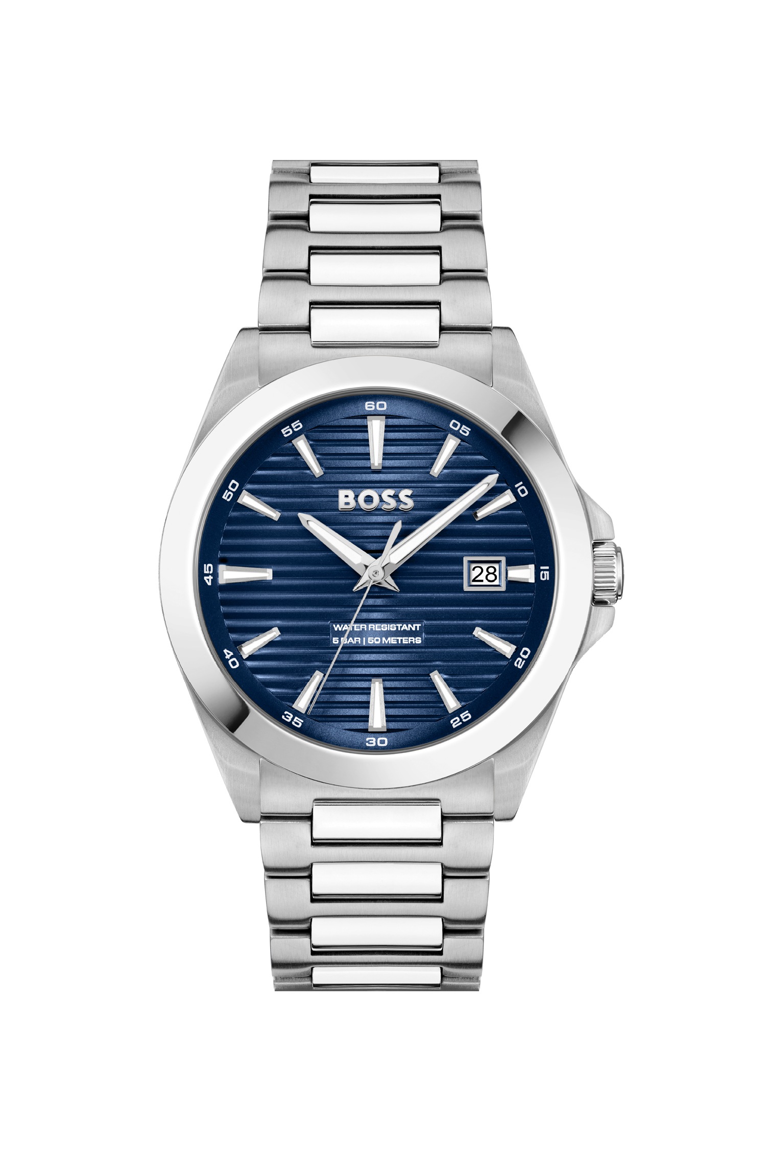 BOSS Quarzuhr »Strike Giftset« Armbanduhr, Herrenuhr, Edelstahlarmband, Ideal auch als Geschenk