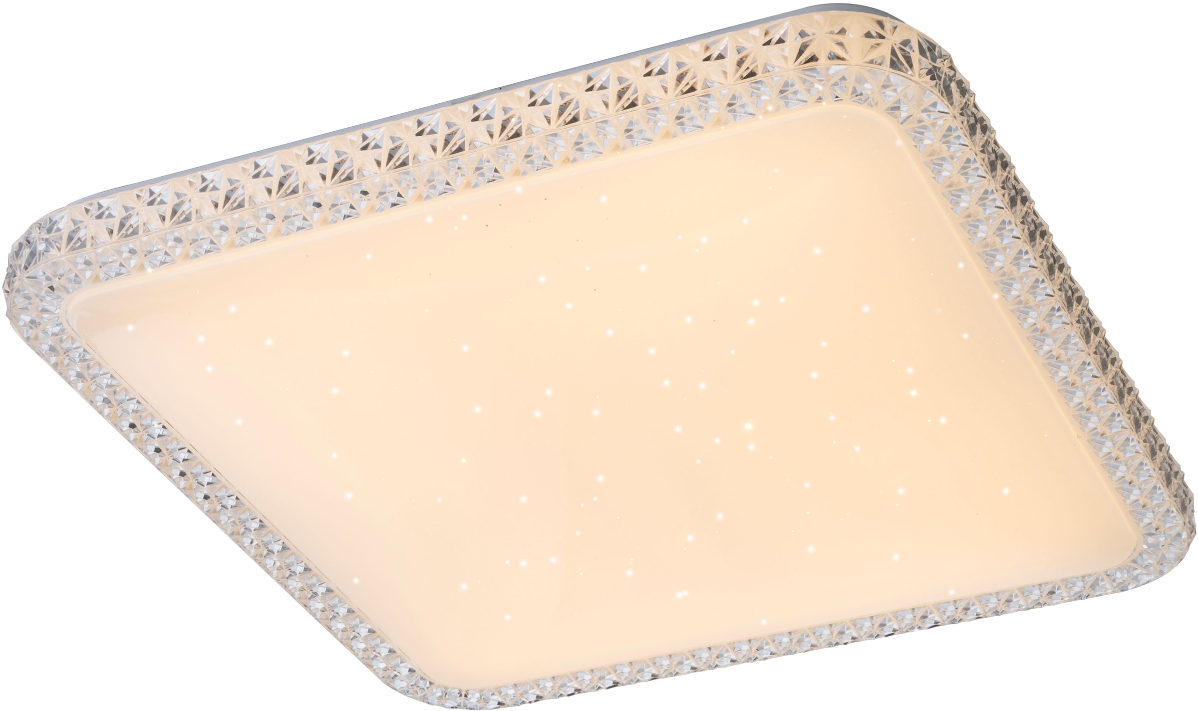 GLOBO LIGHTING LED Deckenleuchte »GROMO«, Leuchtmittel LED-Modul | LED fest integriert, Deckenlampe/quadratisch/Wohnzimmer/Schlafzimmer/elegant