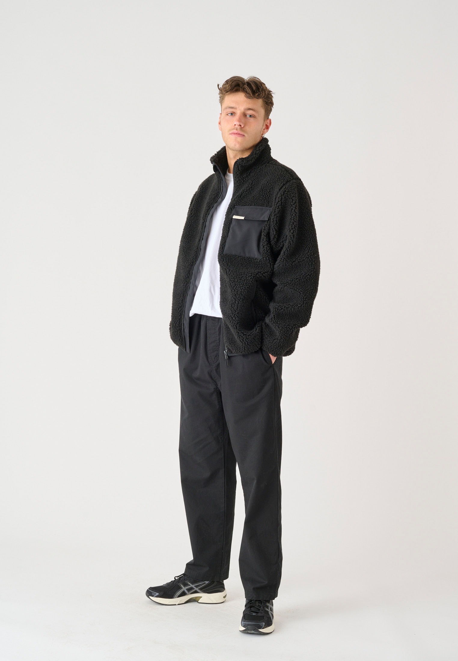 Cleptomanicx Fleecejacke »Sharpa«, mit aufgesetzter Brusttasche