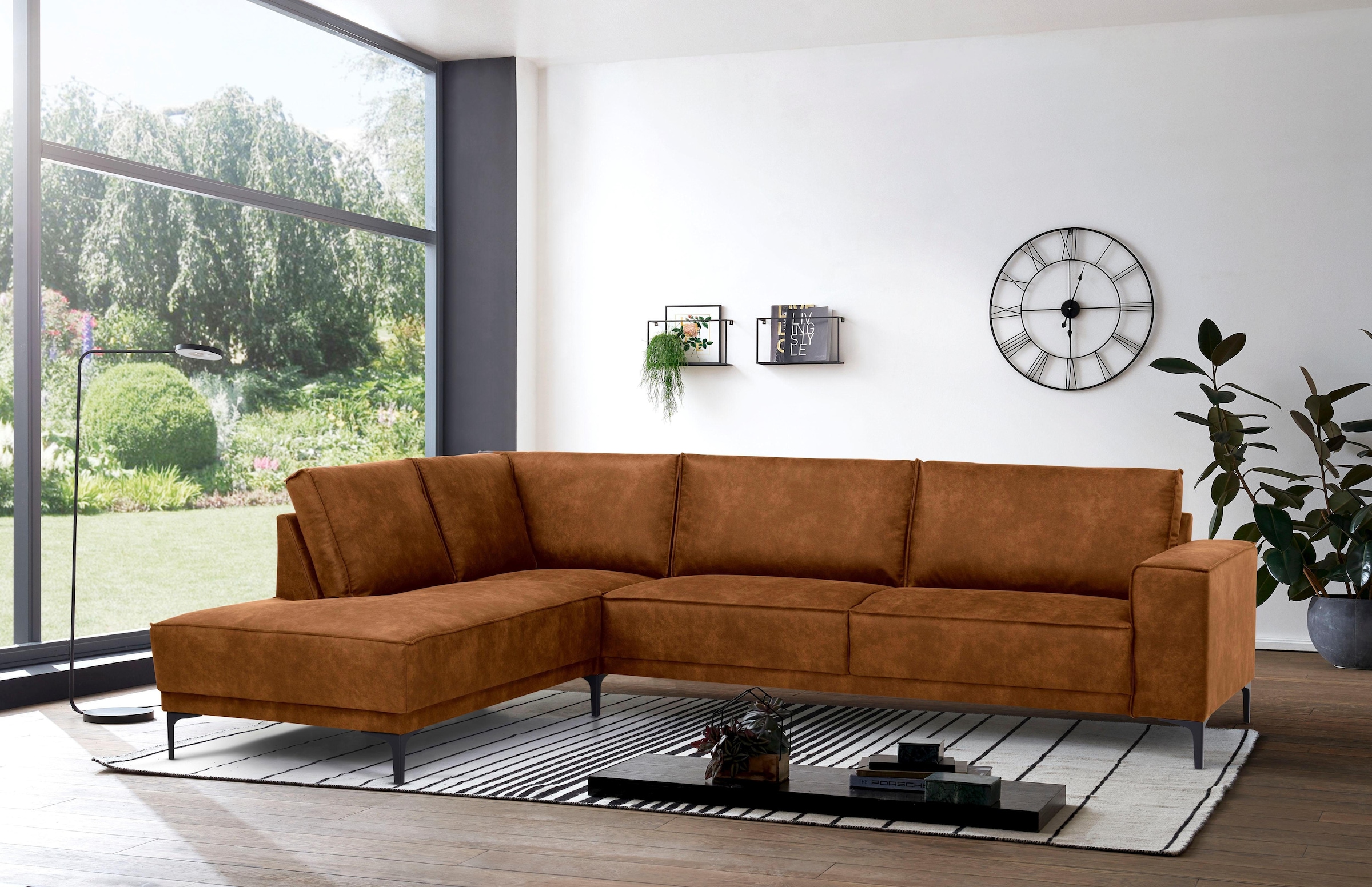 OTTO home Ecksofa "OLAND L-Form, B: 289 cm, Skandi-Design" Struktur, Flachg günstig online kaufen