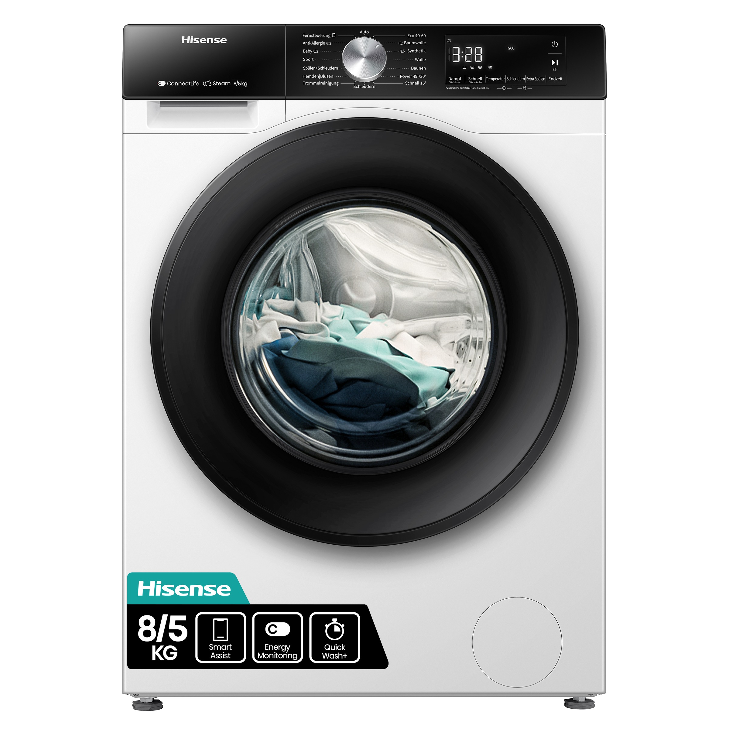 Hisense Waschtrockner »WD3S8043BW3«