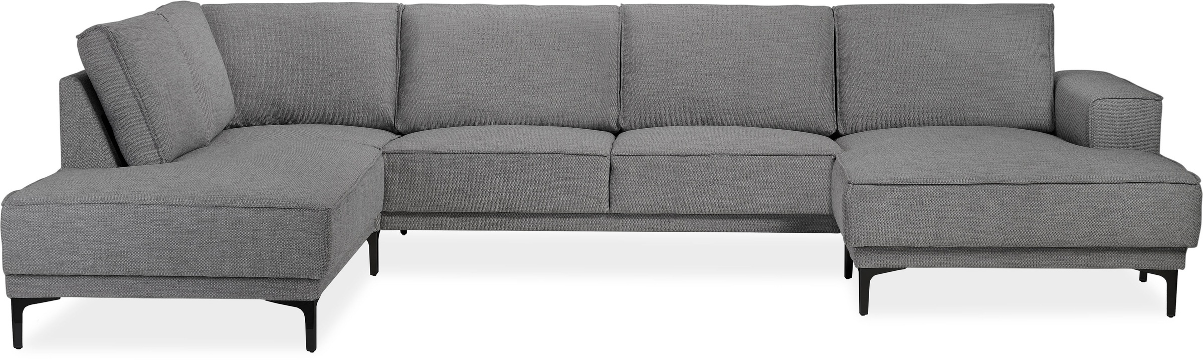 Places of Style Wohnlandschaft "XXL Sofa Oland, Struktur, Flachgewebe, Luxu günstig online kaufen