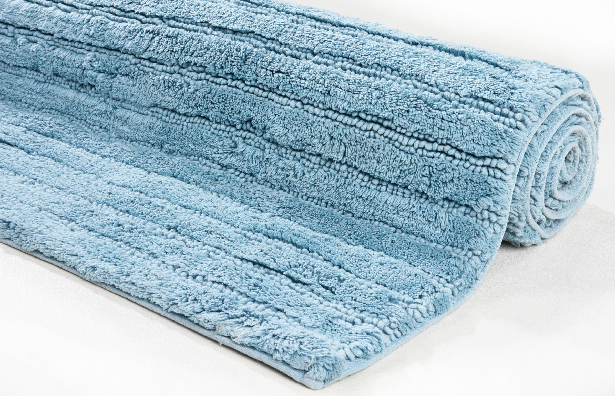 TOM TAILOR HOME Badematte »Cotton Stripes«, rutschhemmend beschichtet, fußbodenheizungsgeeignet-strapazierfähig, Uni Farben, gestreift, reine Baumwolle, Hoch-Tief Effekt