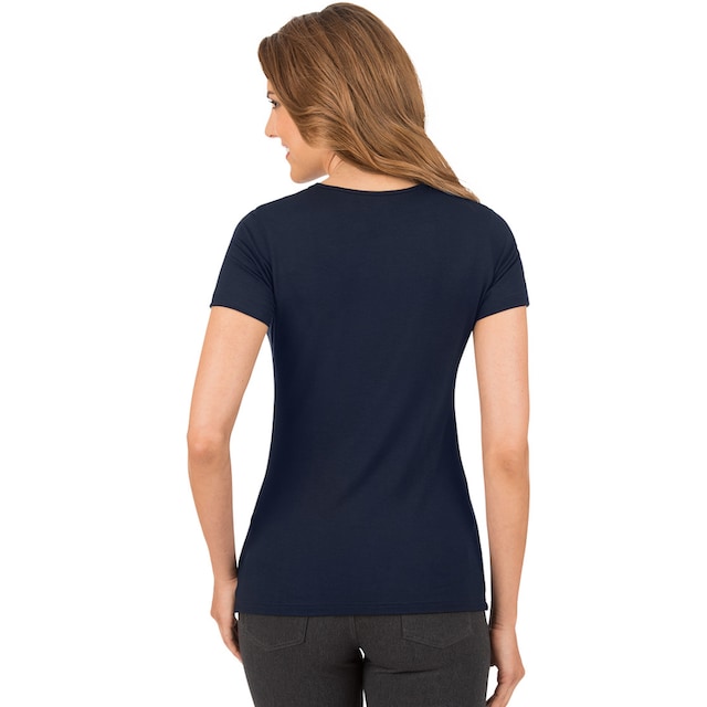 bestellen T-Shirt Trigema für Rundhalsshirt Viskose« aus BAUR | »TRIGEMA