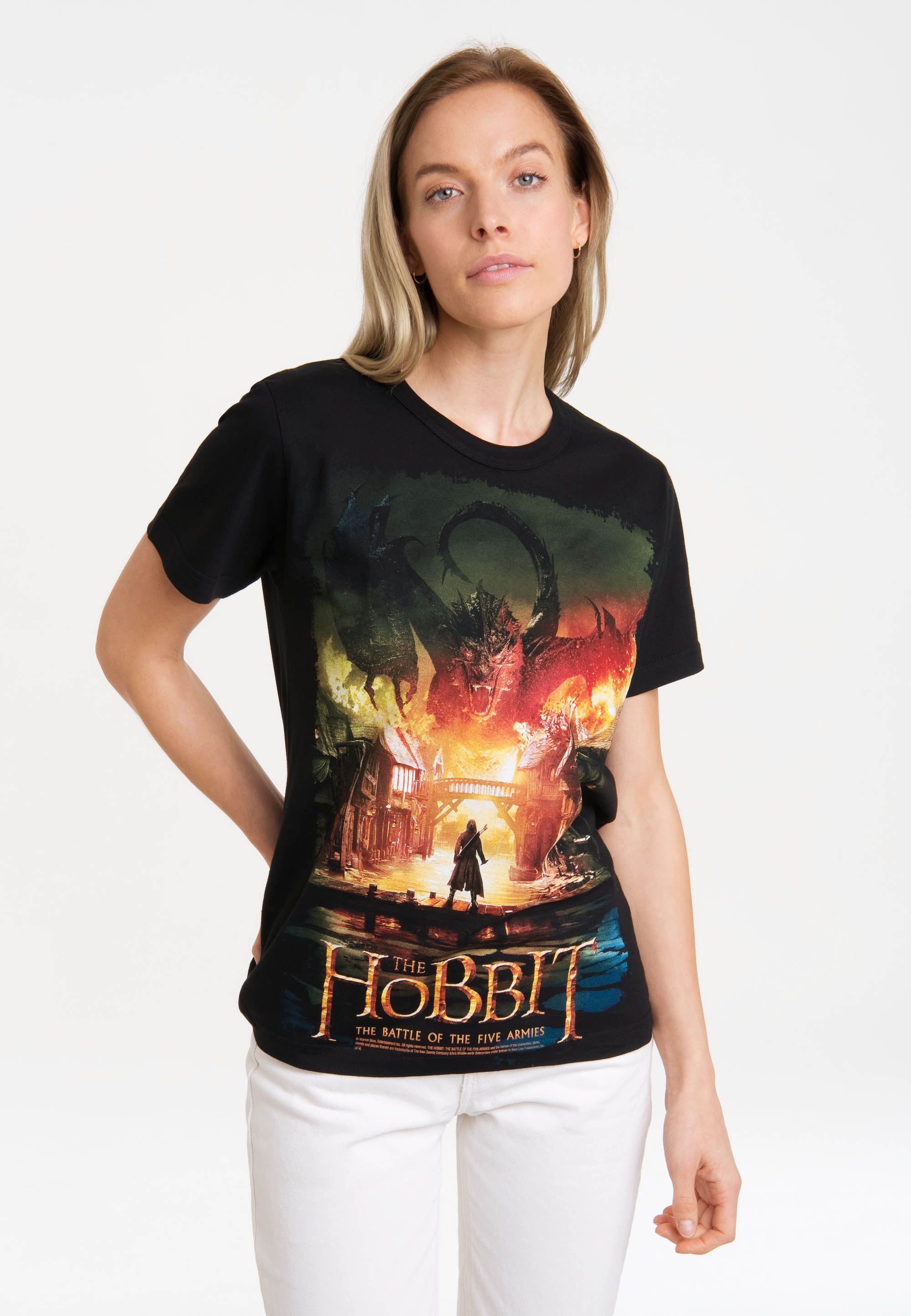 LOGOSHIRT T-Shirt »Hobbit - Battle Of The Five Armies«, mit lizenziertem Print