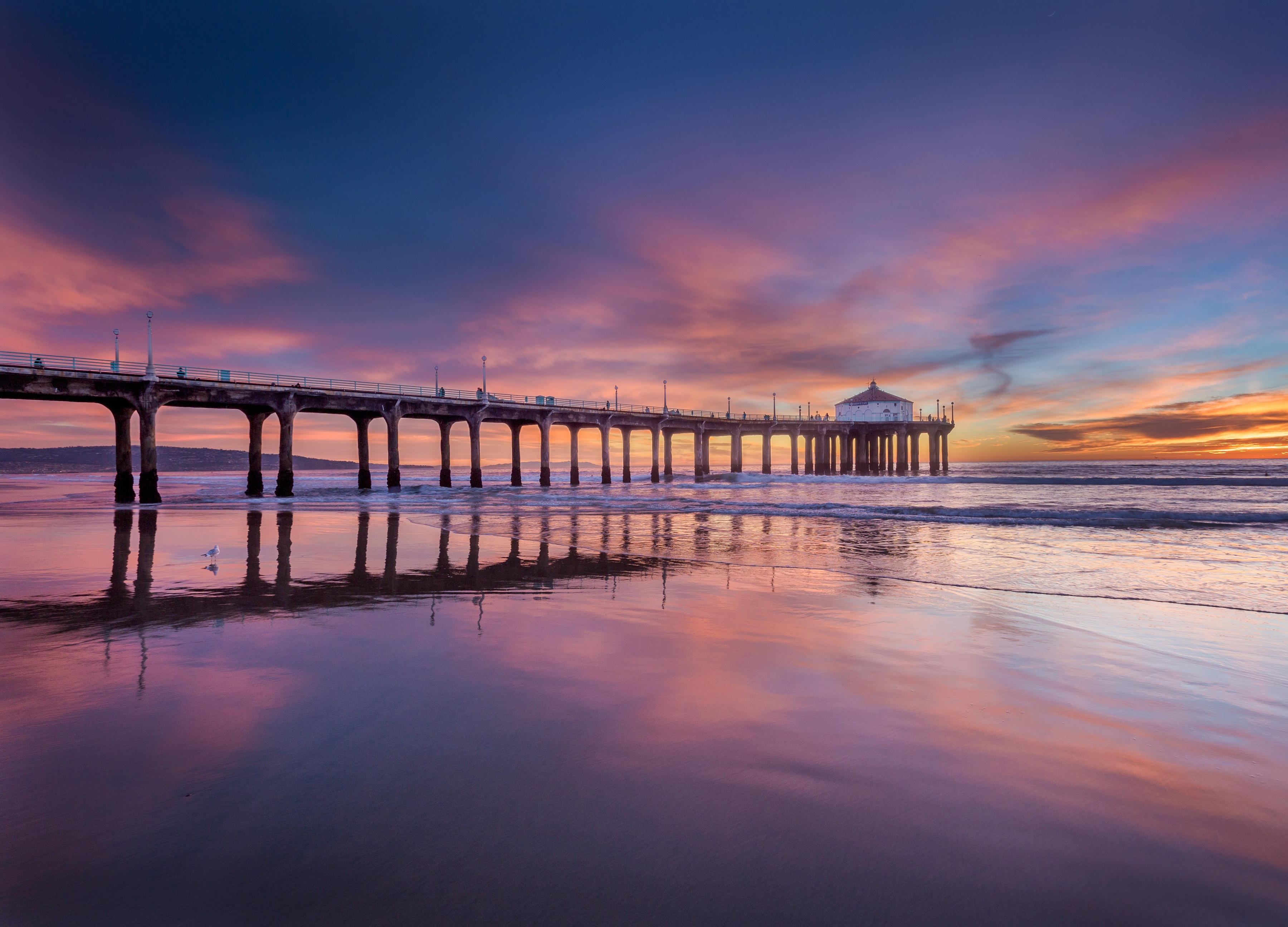 Papermoon Fototapete "Pier at Sunset" glatt