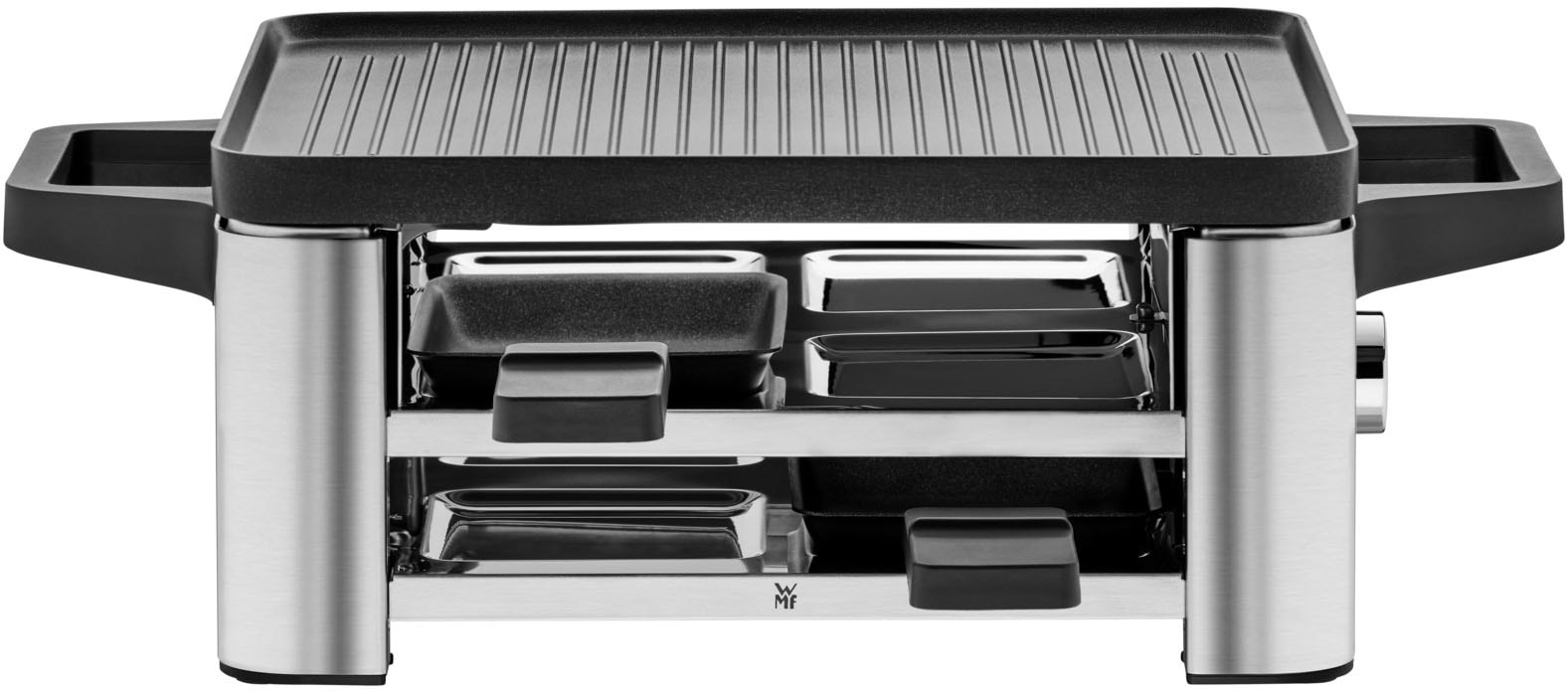 WMF Raclette "LONO" 4 Stk. Raclettepfännchen 870 W LED-Beleuchtung, Aufbewa günstig online kaufen
