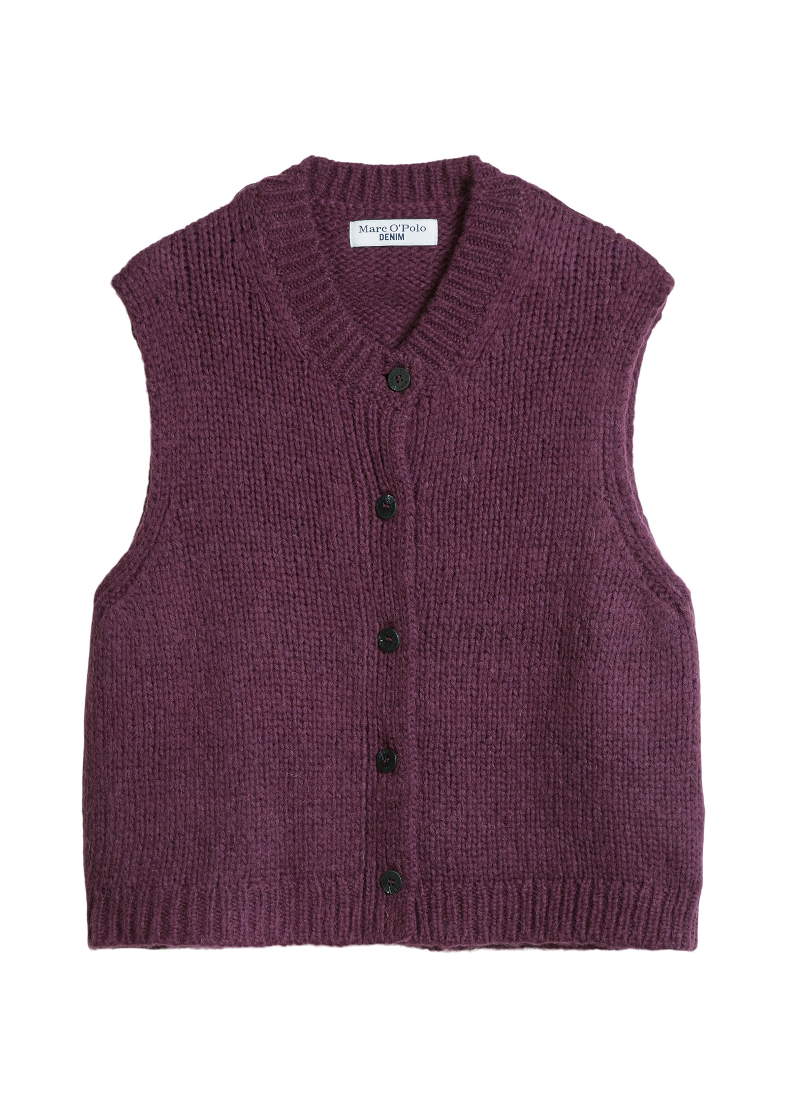 Marc O'Polo DENIM Strickweste »aus kuscheligem Schurwolle-Alpaka-Mix«