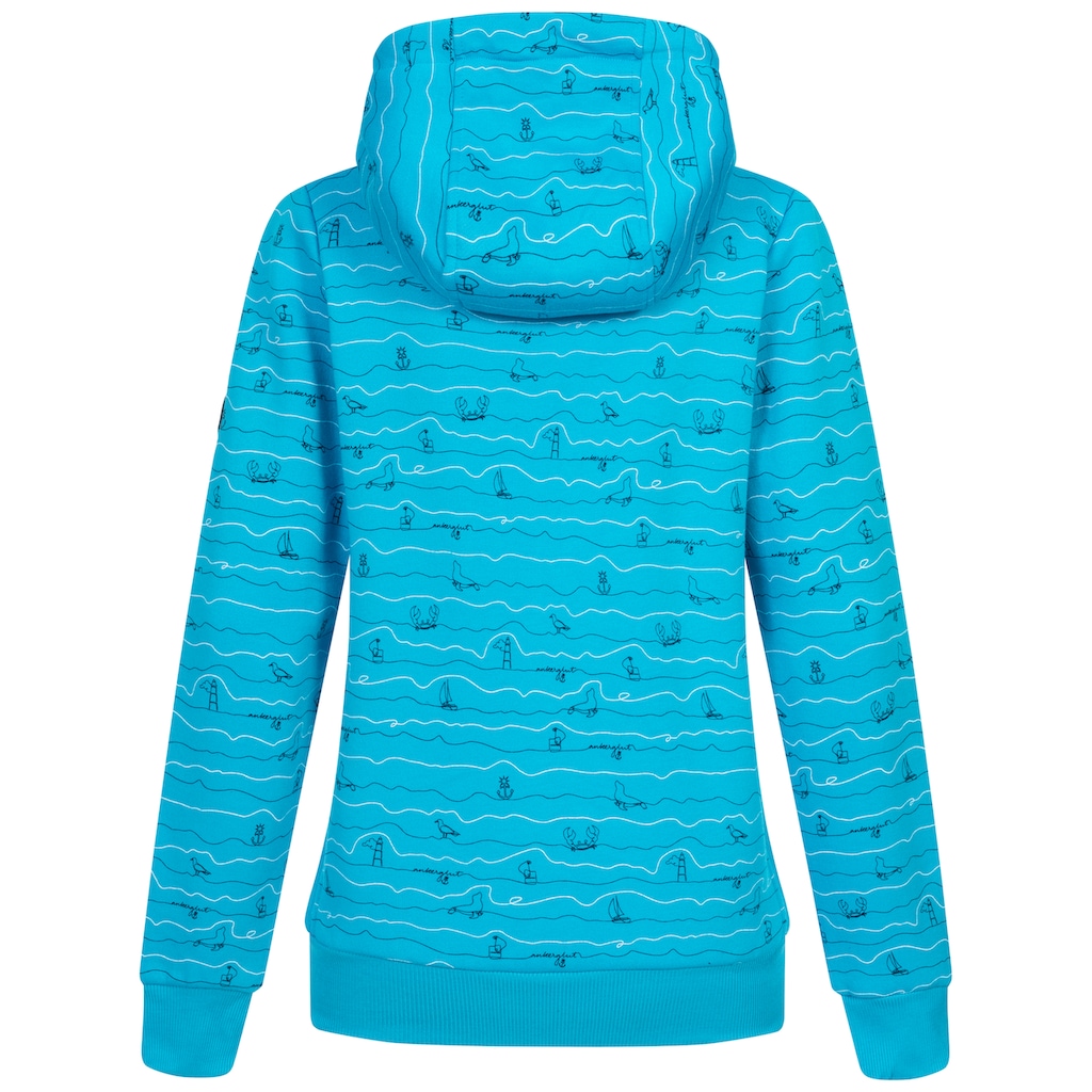 DEPROC Active Kapuzensweatshirt »ANKERGLUTWELLE«