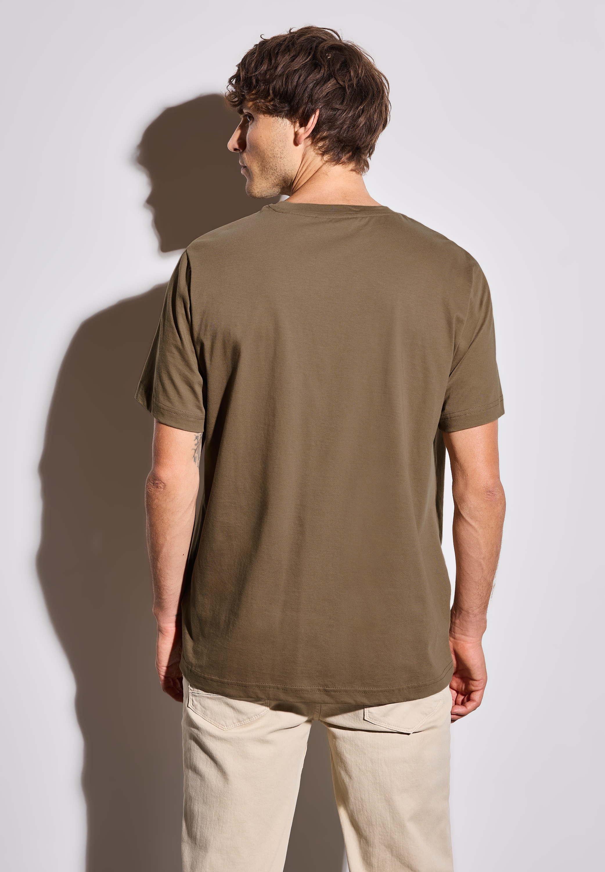 STREET ONE MEN T-Shirt, aus reiner Baumwolle