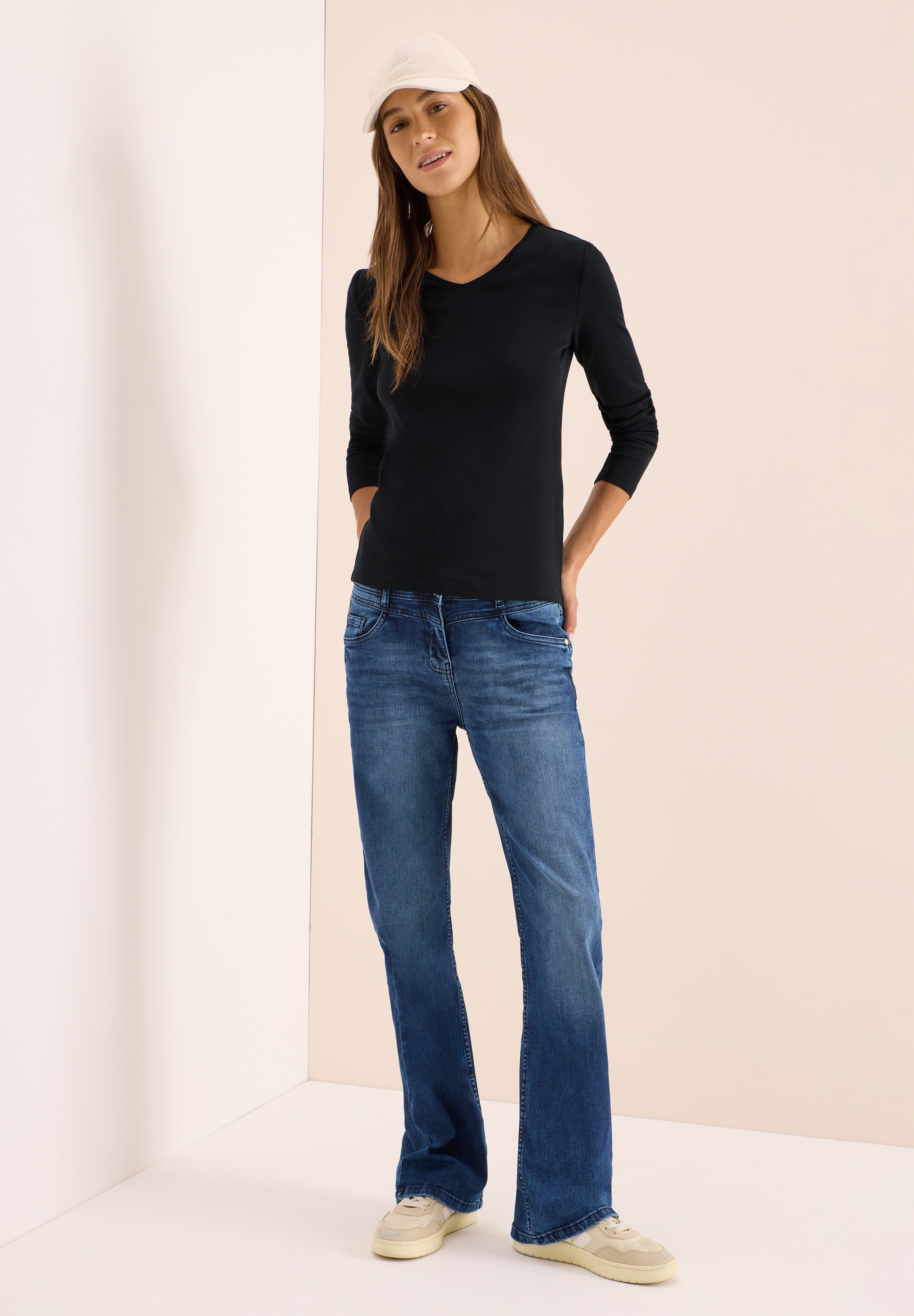 Thumbnail - Cecil Langarmshirt, aus reiner Baumwolle