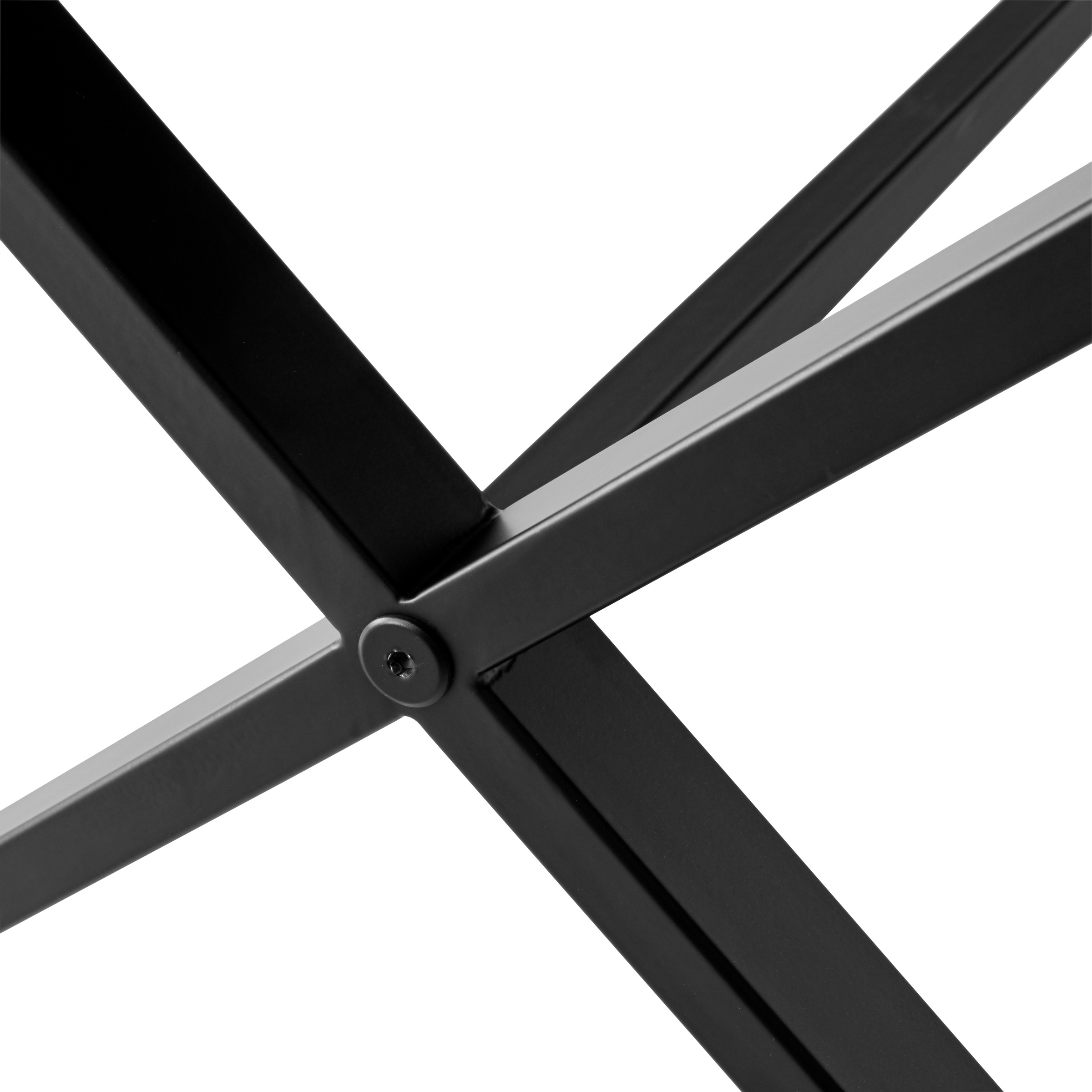 Hammel Furniture Esstisch »Meza Designtisch mit Auszugsfunktion und 2 Einlegeplatten«, rechteckige Tischplatte MDF, gekreuztes Metallgestell