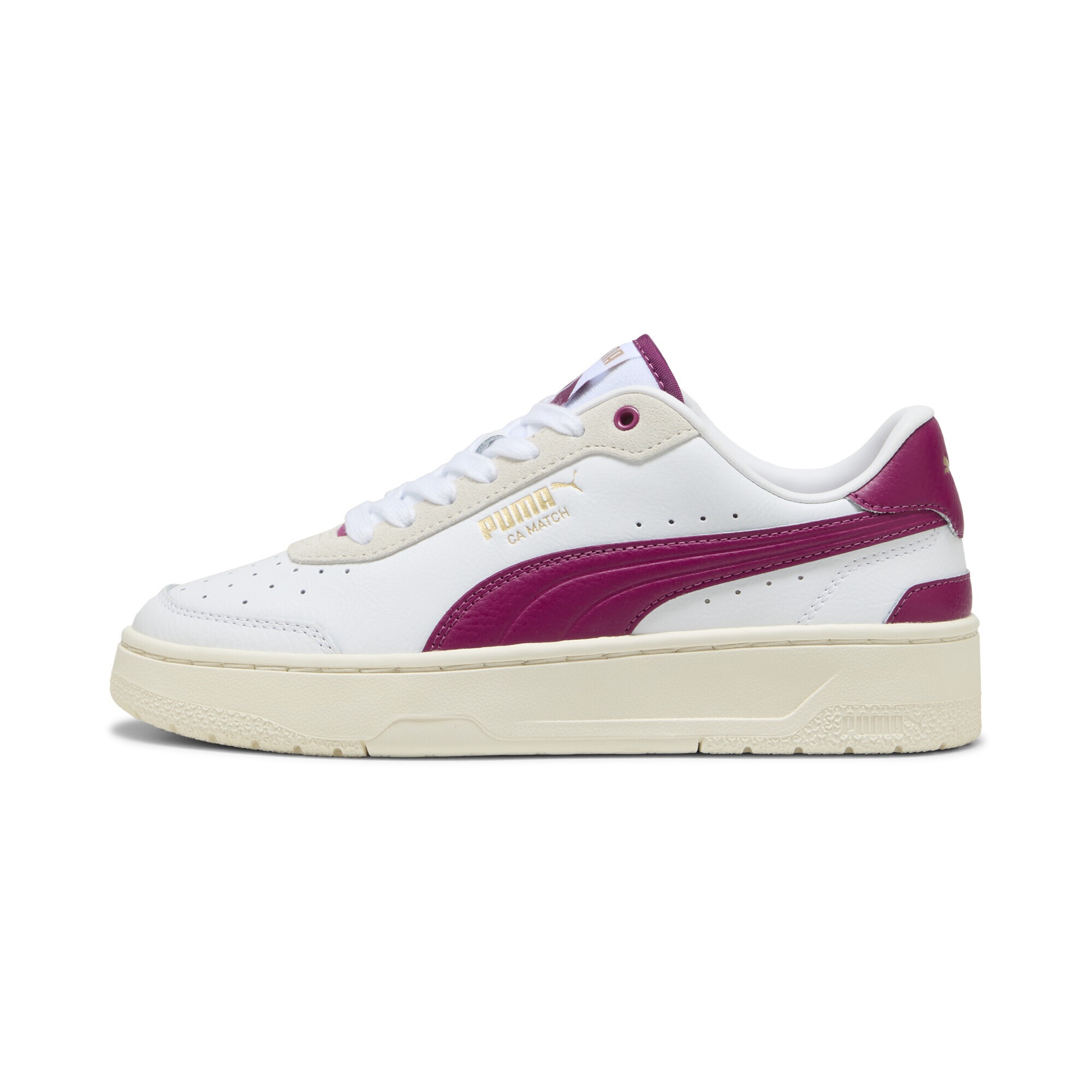 Sneaker PUMA "CA Match Court Sneakers Damen", Damen, Gr. 37, weiß frosted ivory, Obermaterial: Synthetik, Kuhleder, Leder; Futter: Synthetik, Textil; Innensohle: Synthetik, Textil; Laufsohle: Gummi, Schuhe Sneaker 2