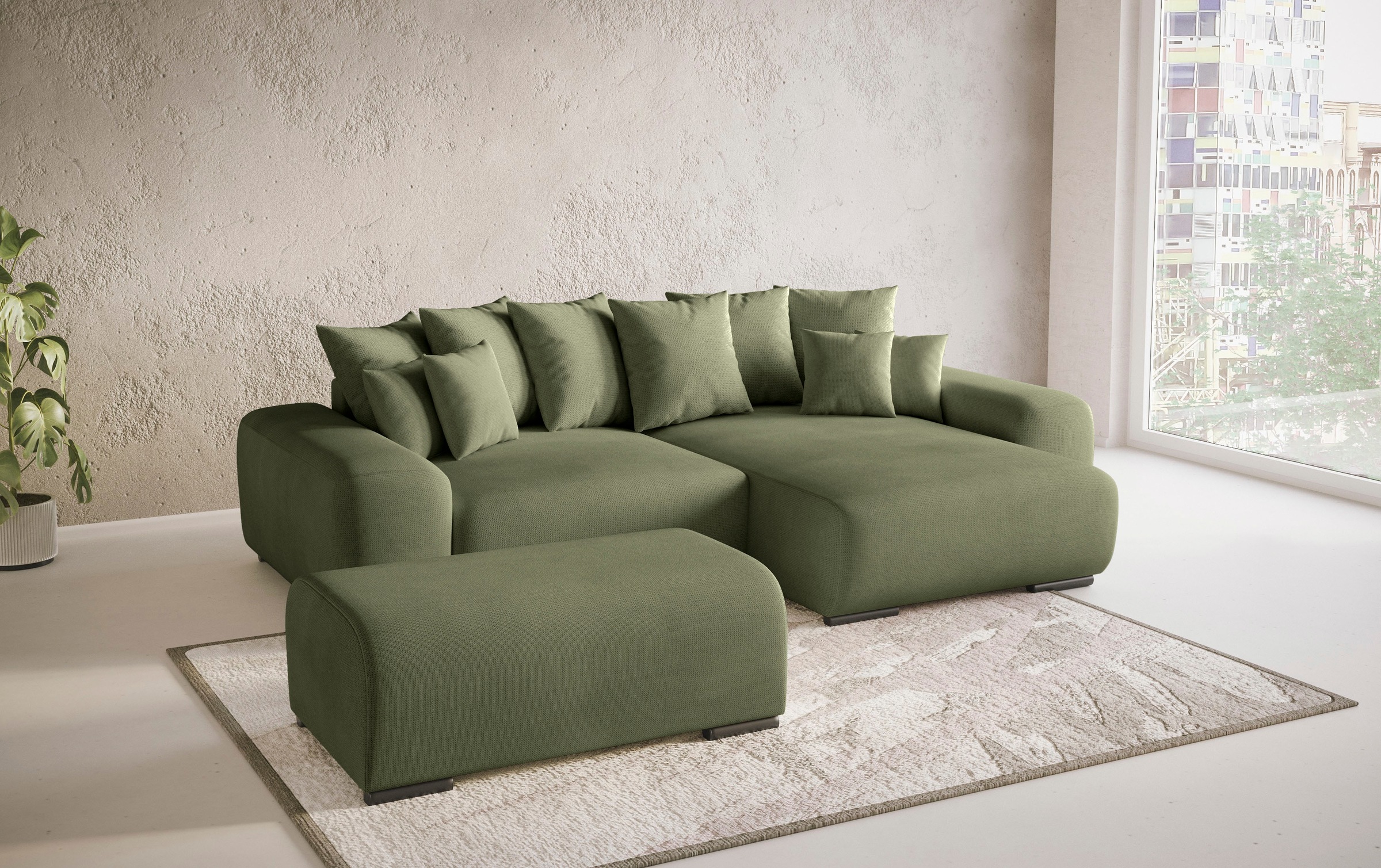 Mr. Couch Polsterecke »Sundance II«, Dauerschläfer mit EasyBett-Schlaffunktion, Bettkasten
