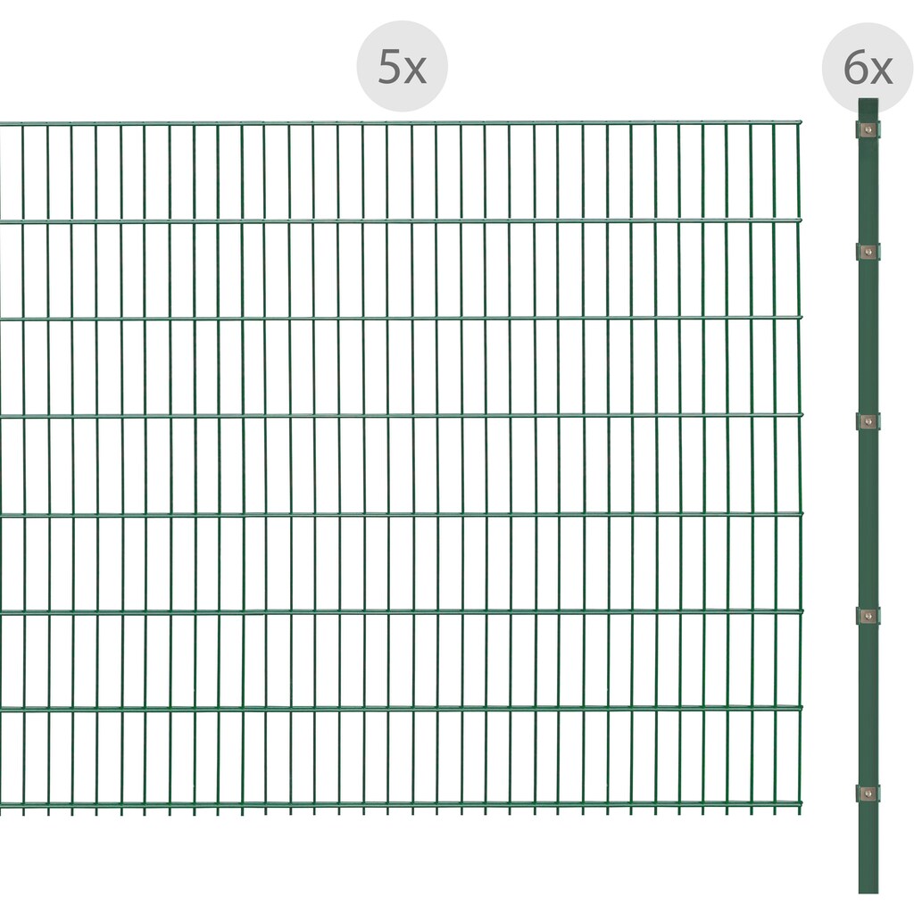 Arvotec Doppelstabmattenzaun »ESSENTIAL 143 zum Einbetonieren«