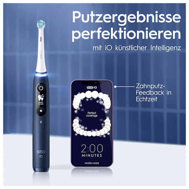 Oral B Elektrische Zahnbürste »iO 7«, 2 St. Aufsteckbürsten, mit  Magnet-Technologie, Display, 5 Putzmodi, Reiseetui bestellen | BAUR