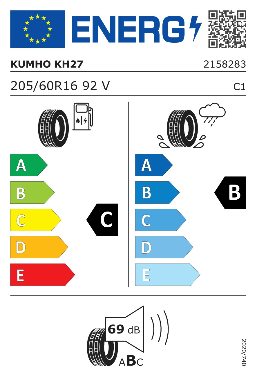 Kumho Sommerreifen »EcoWing ES01 KH27«, (1 St.), 205/60 R16 92V | BAUR