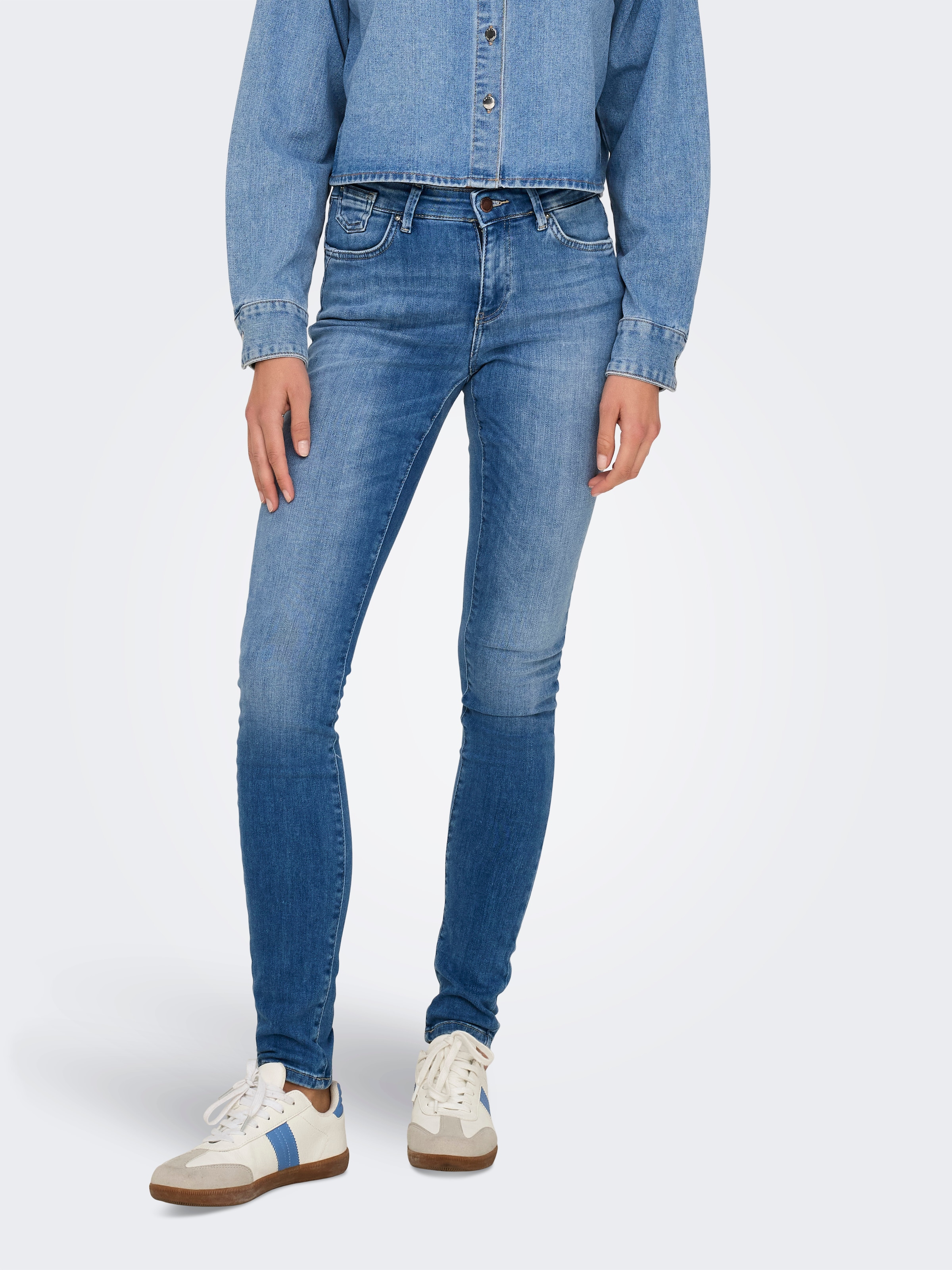 ONLY Skinny-fit-Jeans "ONLBLUSH ICON COIN MID SK DNM CRO299NOOS"