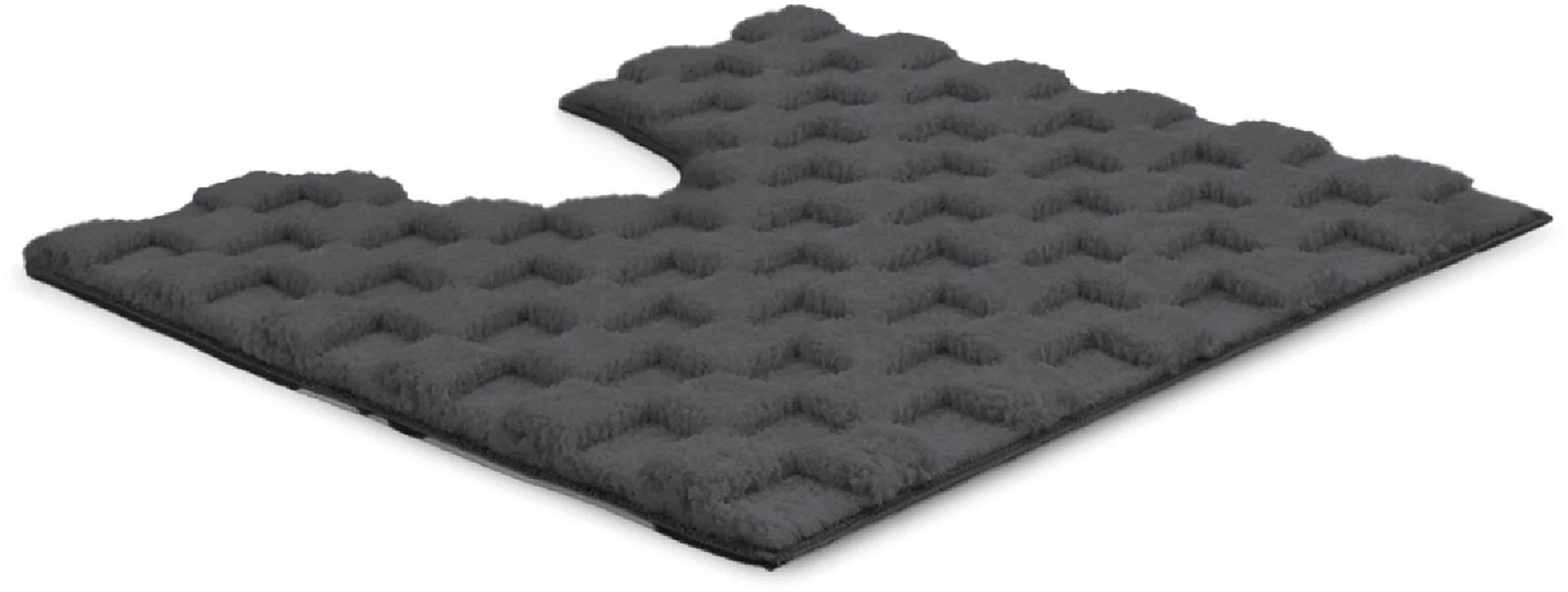 OTTO home Badematte »Naala, Badvorleger, Badezimmer Teppich, sehr weich«, rutschhemmend beschichtet, schnell trocknend-fußbodenheizungsgeeignet, weiche Haptik, auch als 2-teiliges Set erhältlich, Made in Europe