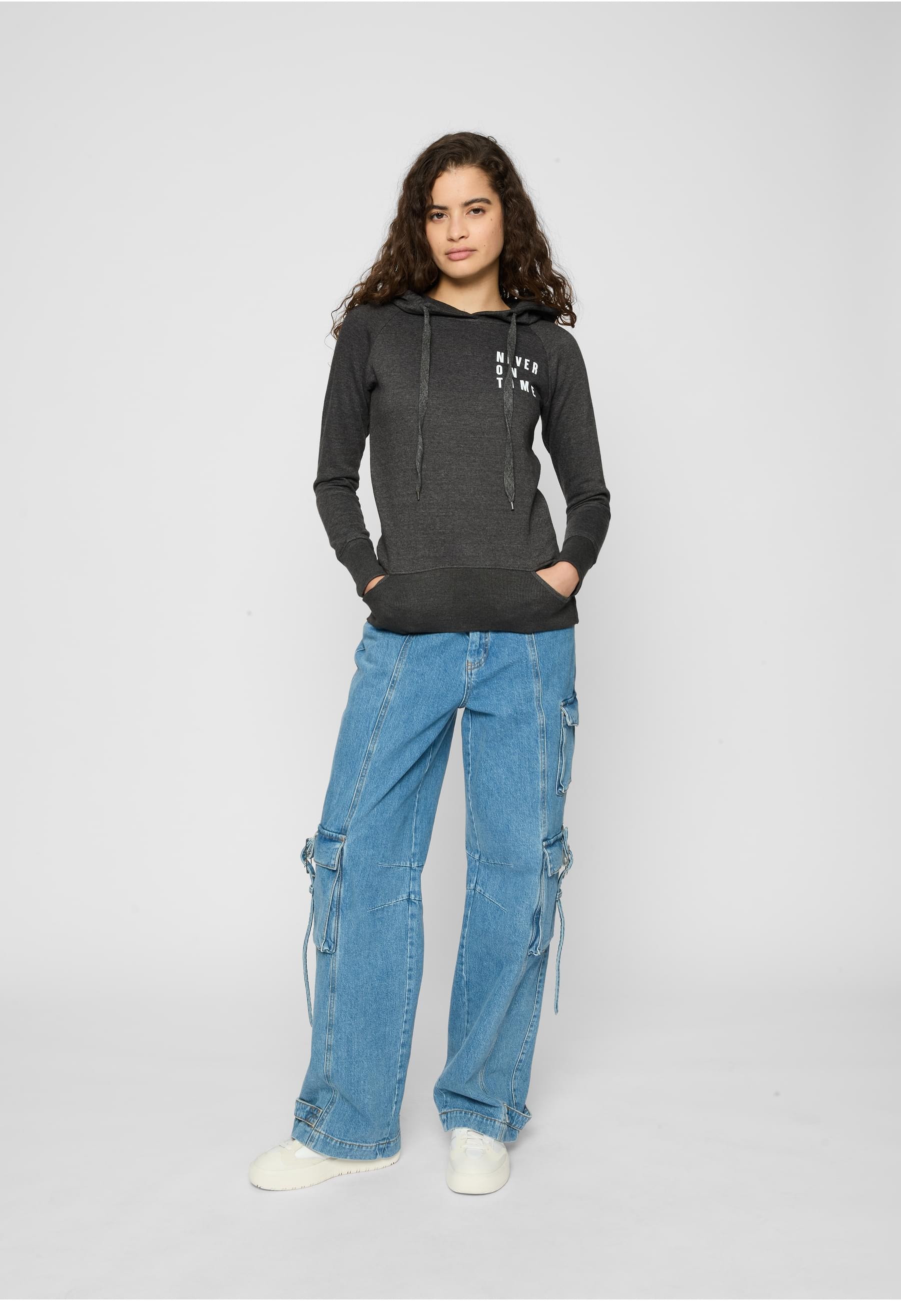 MisterTee Kapuzenpullover »MisterTee Herren Ladies Never On Time Hoody«, (1 tlg.)