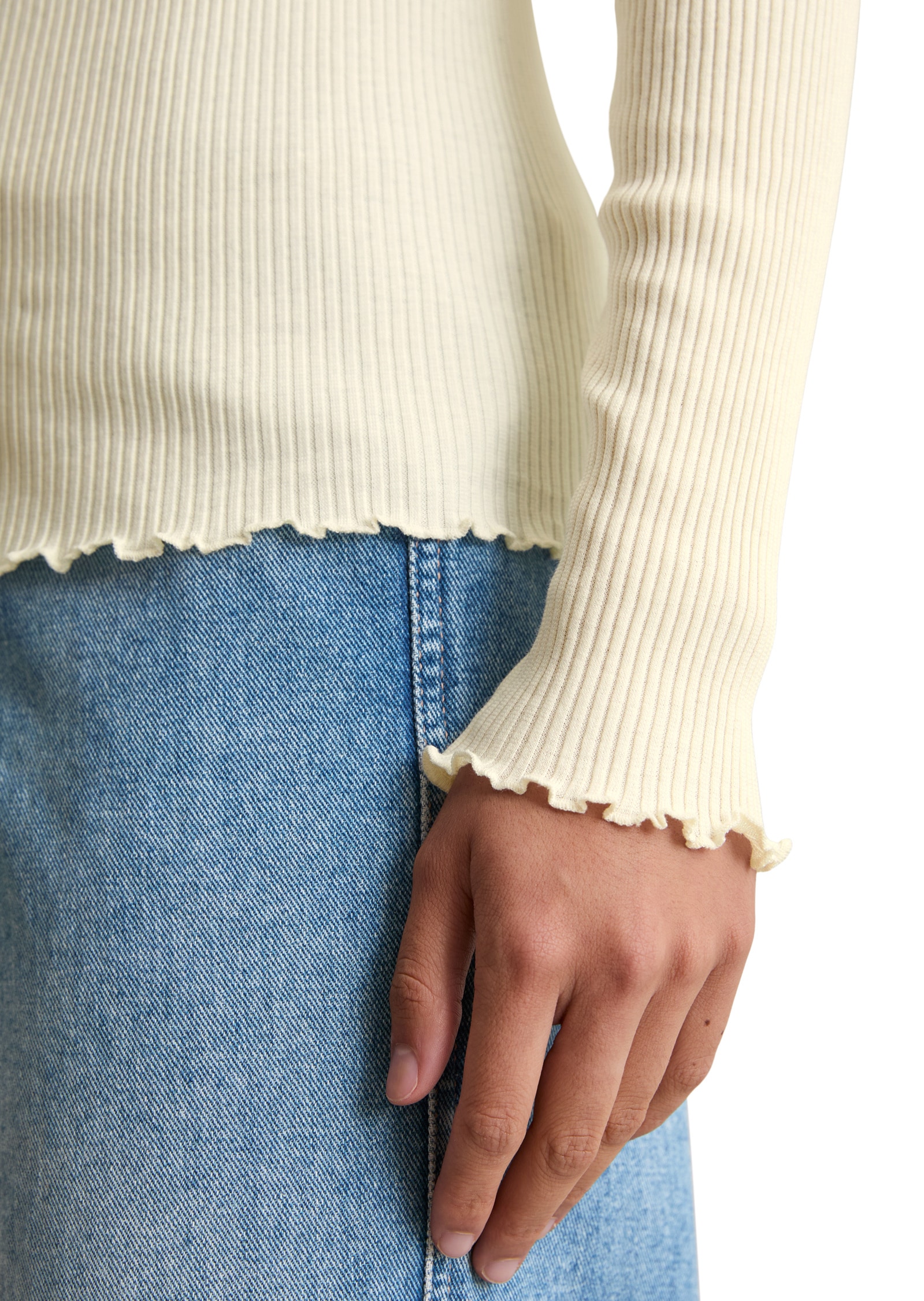 Marc O'Polo DENIM Langarmshirt »aus Organic-Cotton-Stretch«