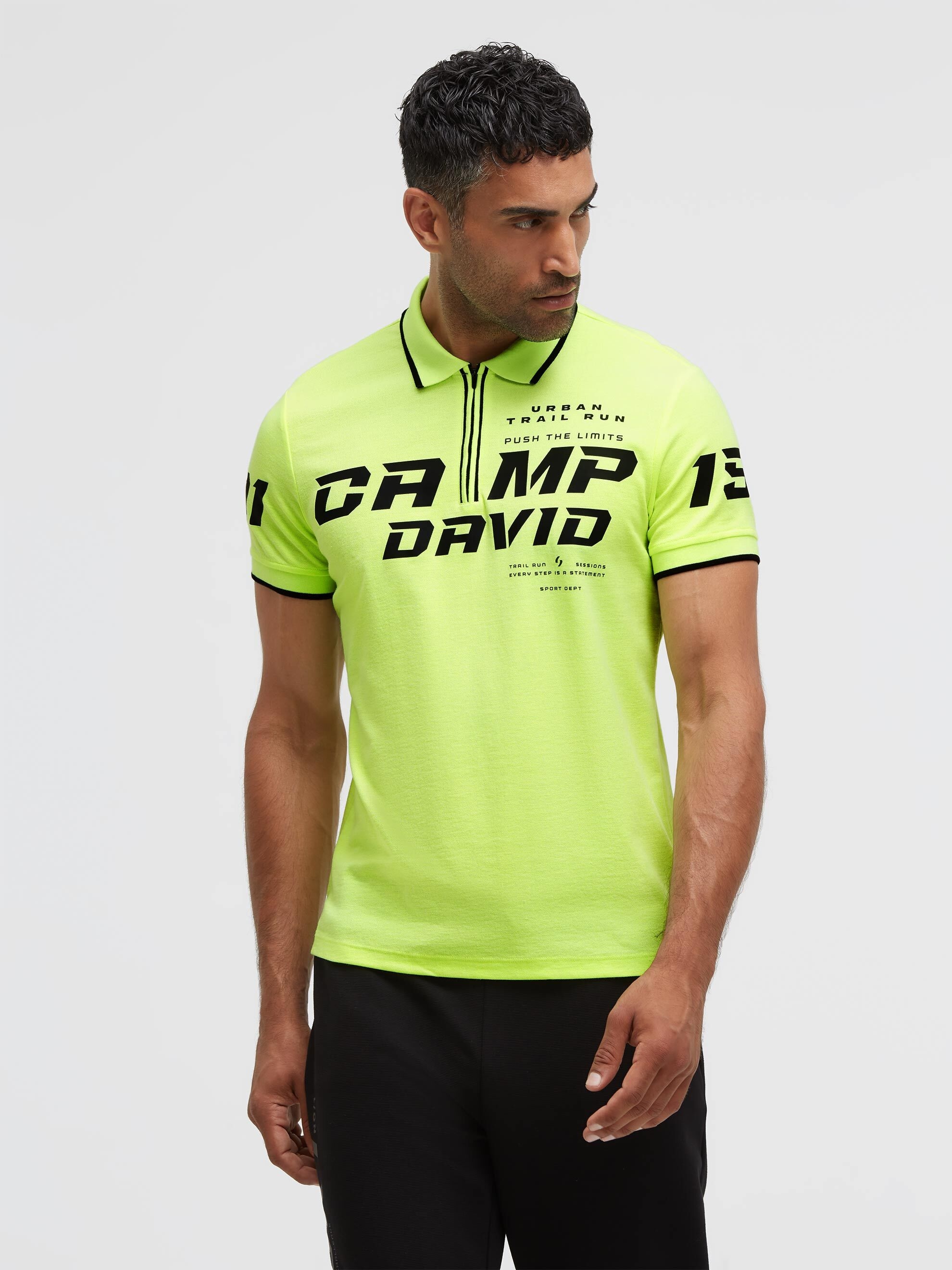 CAMP DAVID Poloshirt mit Seitenschlitze