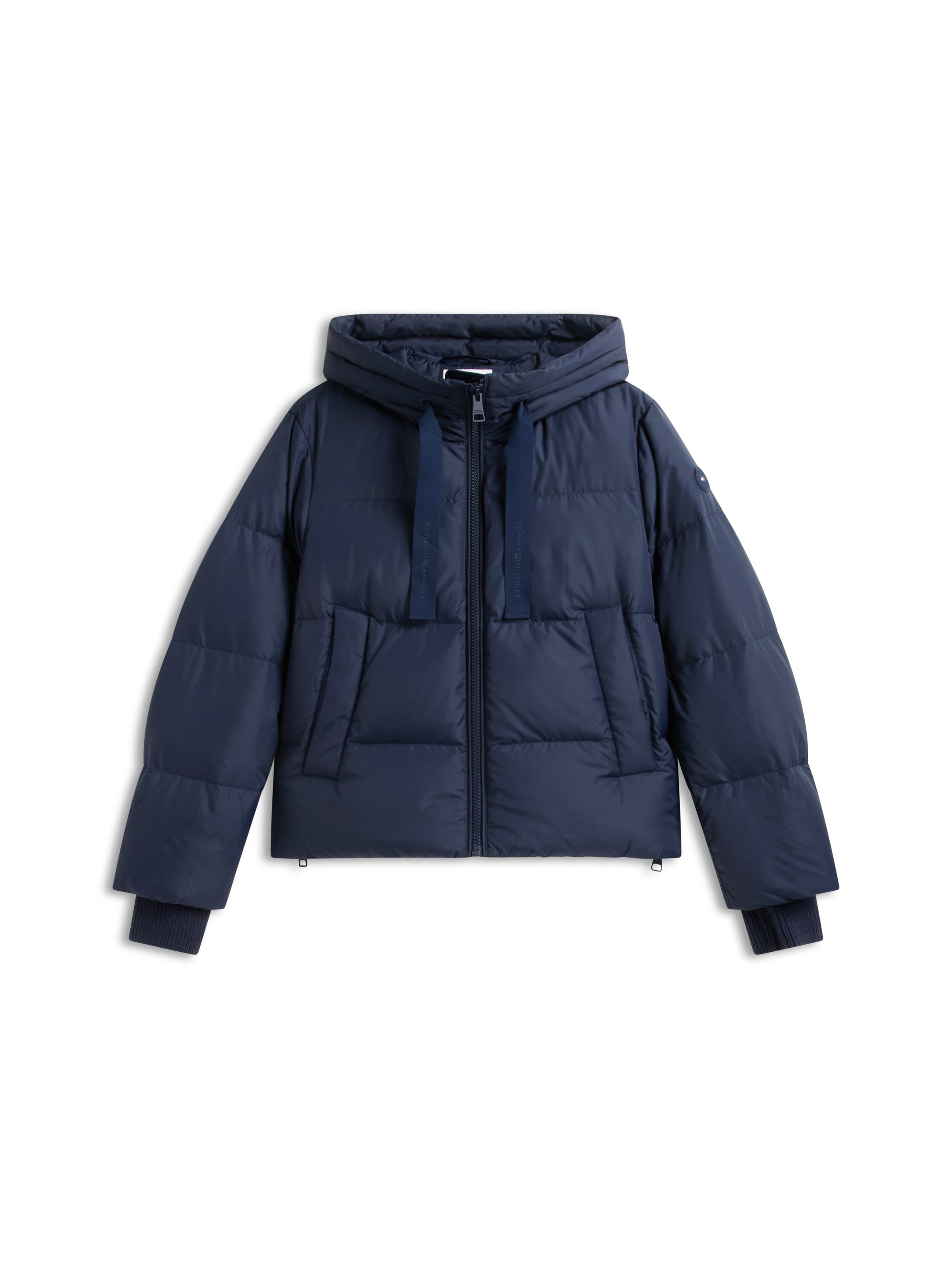 Tommy Hilfiger Steppjacke »TH TAPE DOWN JACKET W/HOOD« mit Kapuze Kunstfaser