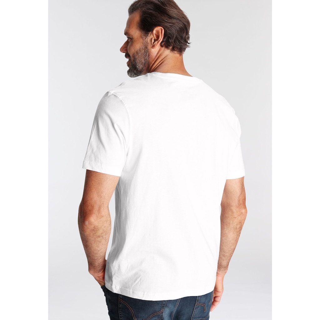 Man's World T-Shirt, (Packung, 3 tlg., 3er-Pack), perfekt als Unterzieh- T-shirt