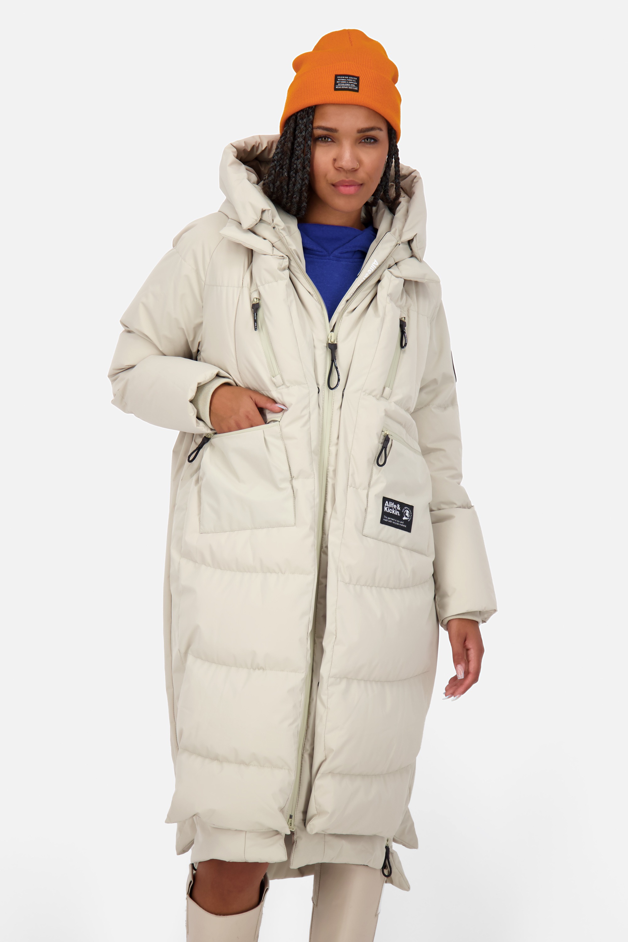 Alife & Kickin Winterjacke "Damen RihannaAK A", mit Kapuze, Langer, warmer günstig online kaufen