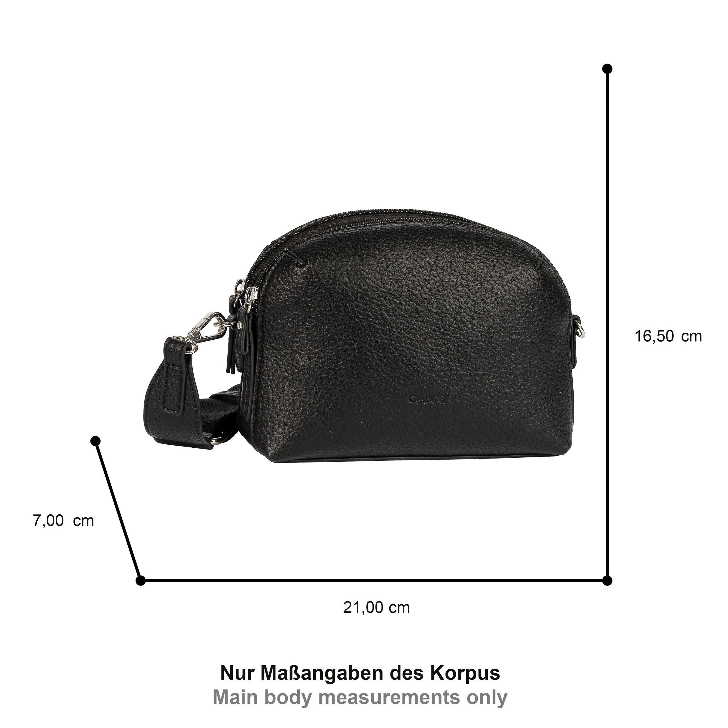 Gabor Umhängetasche "Tulia" klassisch modern mit feinen Details vielseitig, günstig online kaufen