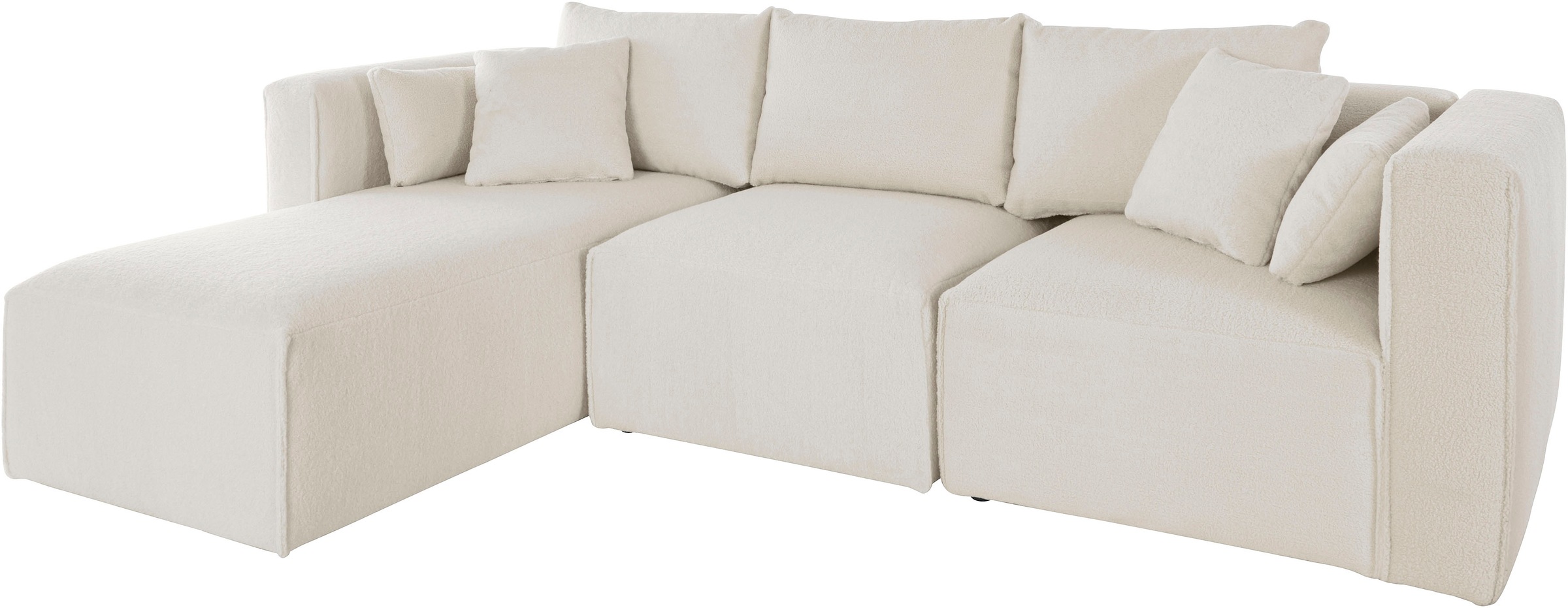 Home affaire Ecksofa »Comfine L-Form«, zusammengesetzt aus Modulen, 3 Bezugsqualitäten und viele Farben