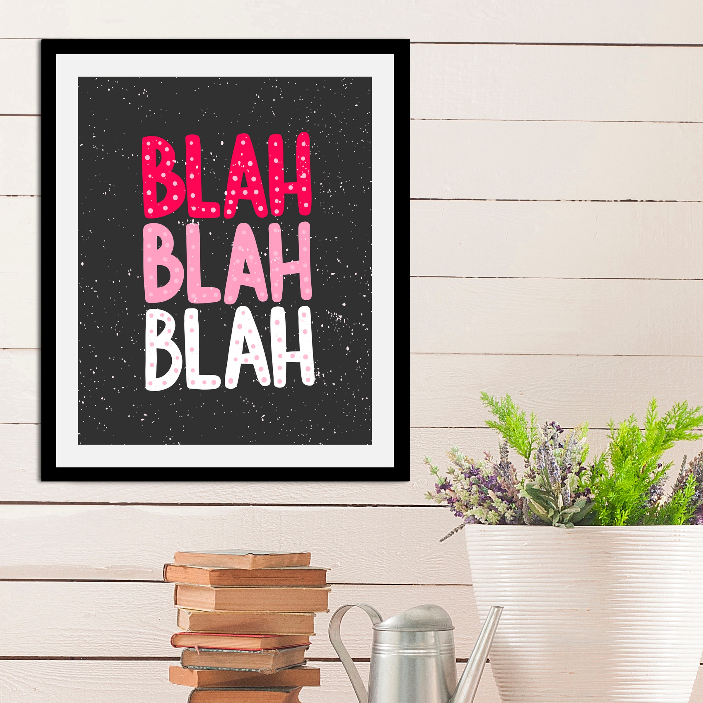 queence Bild "BLAH-BLAH-BLAH" Humor  Schriftzüge  Sprüche & Texte 1 Stk. tl günstig online kaufen