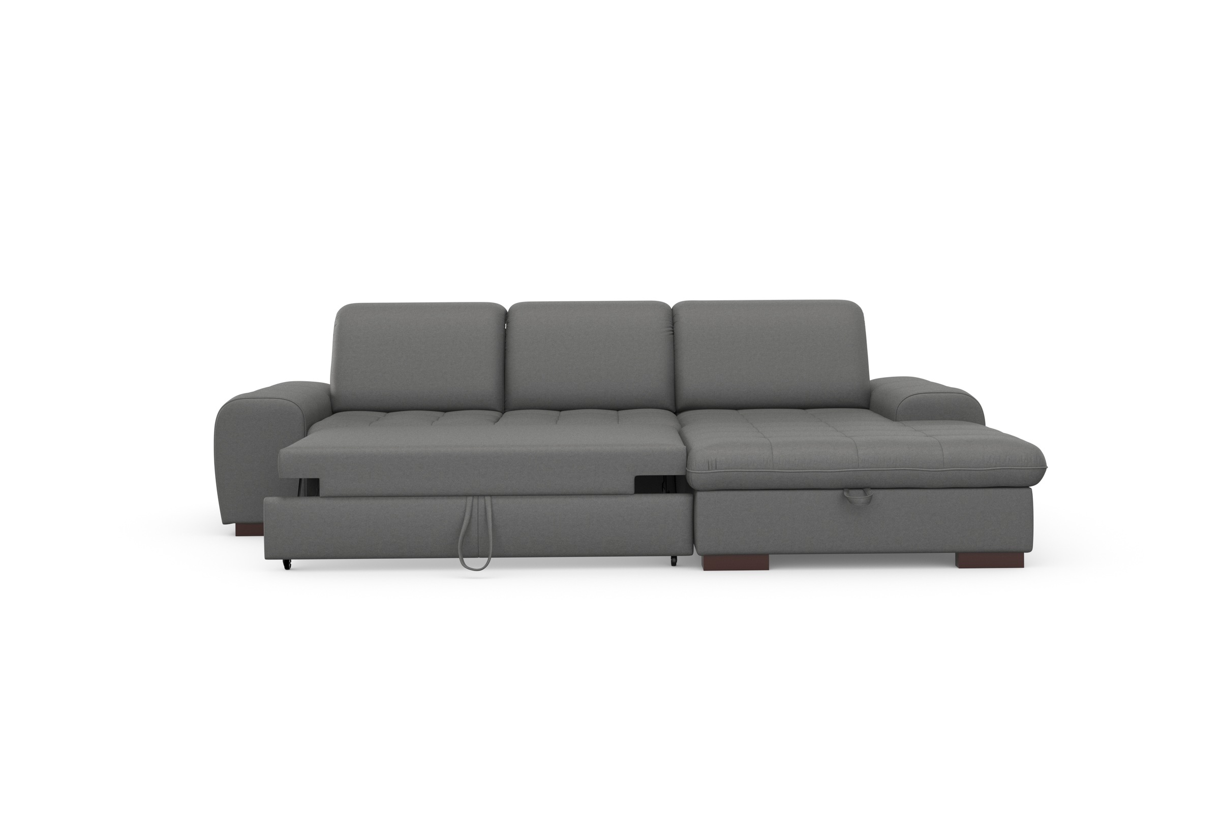 Ecksofa SIT & MORE "Luxor L-Form", grau (steel), B:275cm H:82cm T:173cm, Luxus-Microfaser ALTARA NUBUCK (100% Polyester);Soft clean (98% Polyester, 2% Polyamid);Struktur fein (100% Polyester), Sofas, Ecksofa, wahlweise mit Bettfunktion, Bettkasten und Kop 8