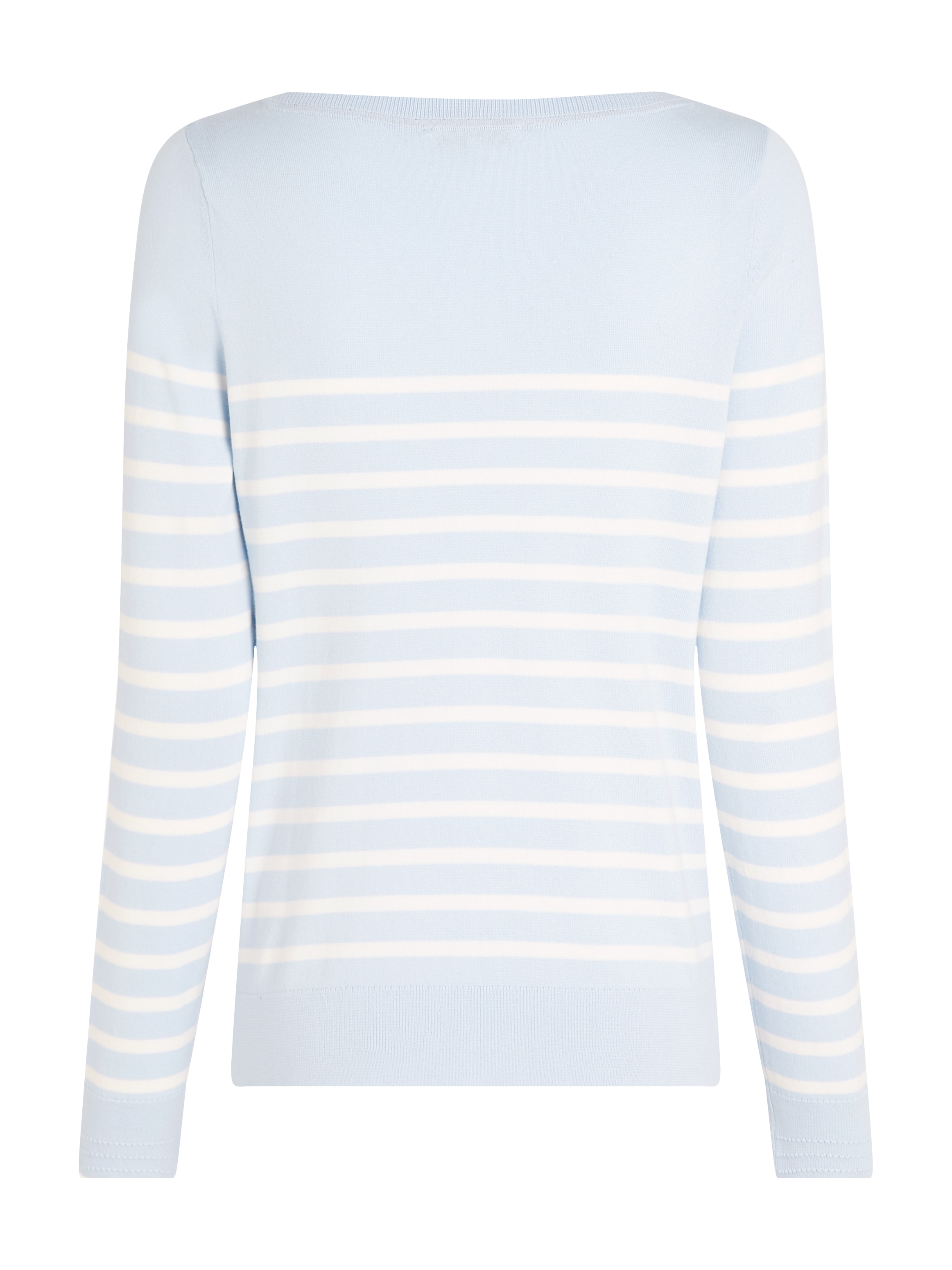 Tommy Hilfiger Strickpullover »CO JERSEY STITCH BOAT-NK SWEATER«, mit Tommy Hilfiger Logo-Flag am Ärmel