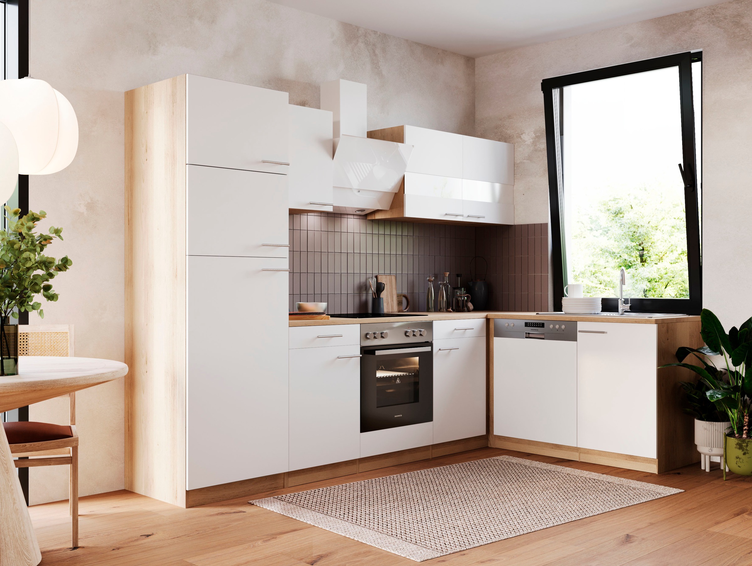 RESPEKTA Küche »Merle«, Breite 280 x 172  cm, mit Soft-Close